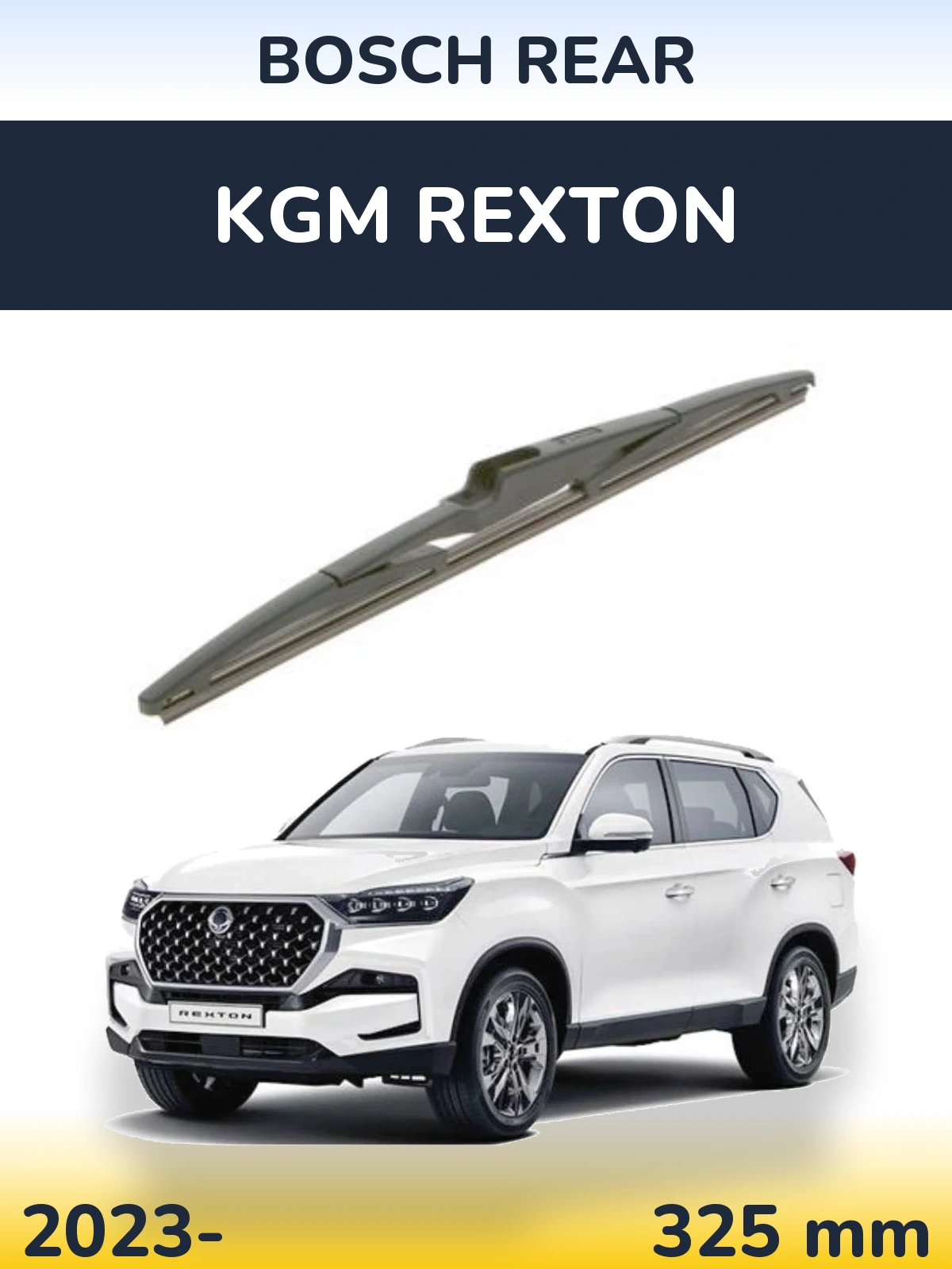 Tylna wycieraczka BOSCH Rear 325 mm do KGM Rexton 2023-2026