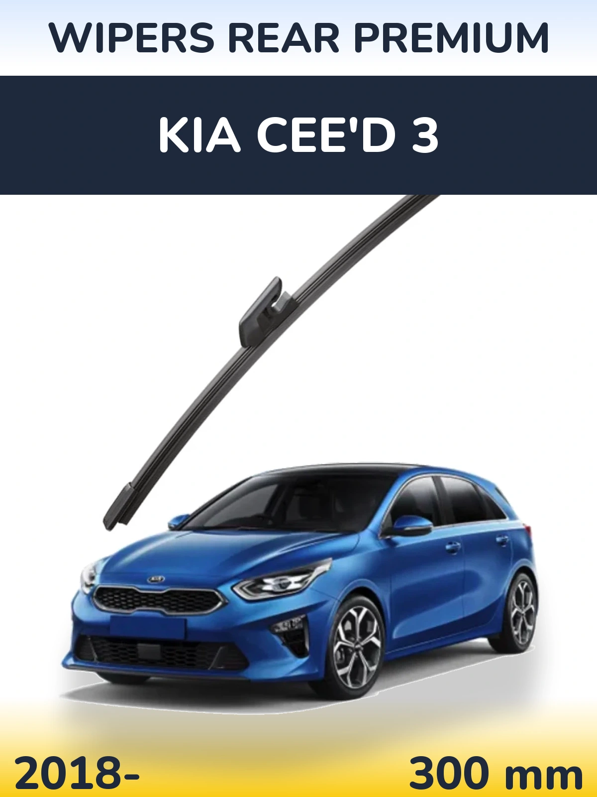Tylna wycieraczka WIPERS REAR PREMIUM 300 mm do KIA Cee'd 3 2018-2026