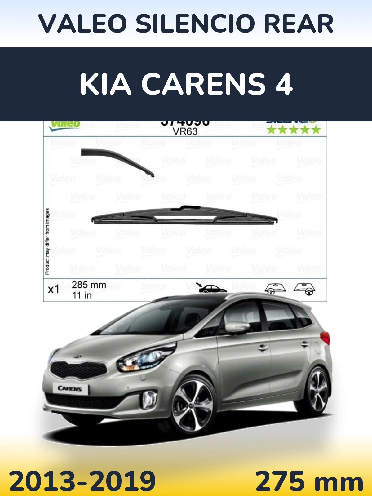 Tylna wycieraczka Valeo Silencio Rear 285 mm do KIA Carens 4 2013-2019