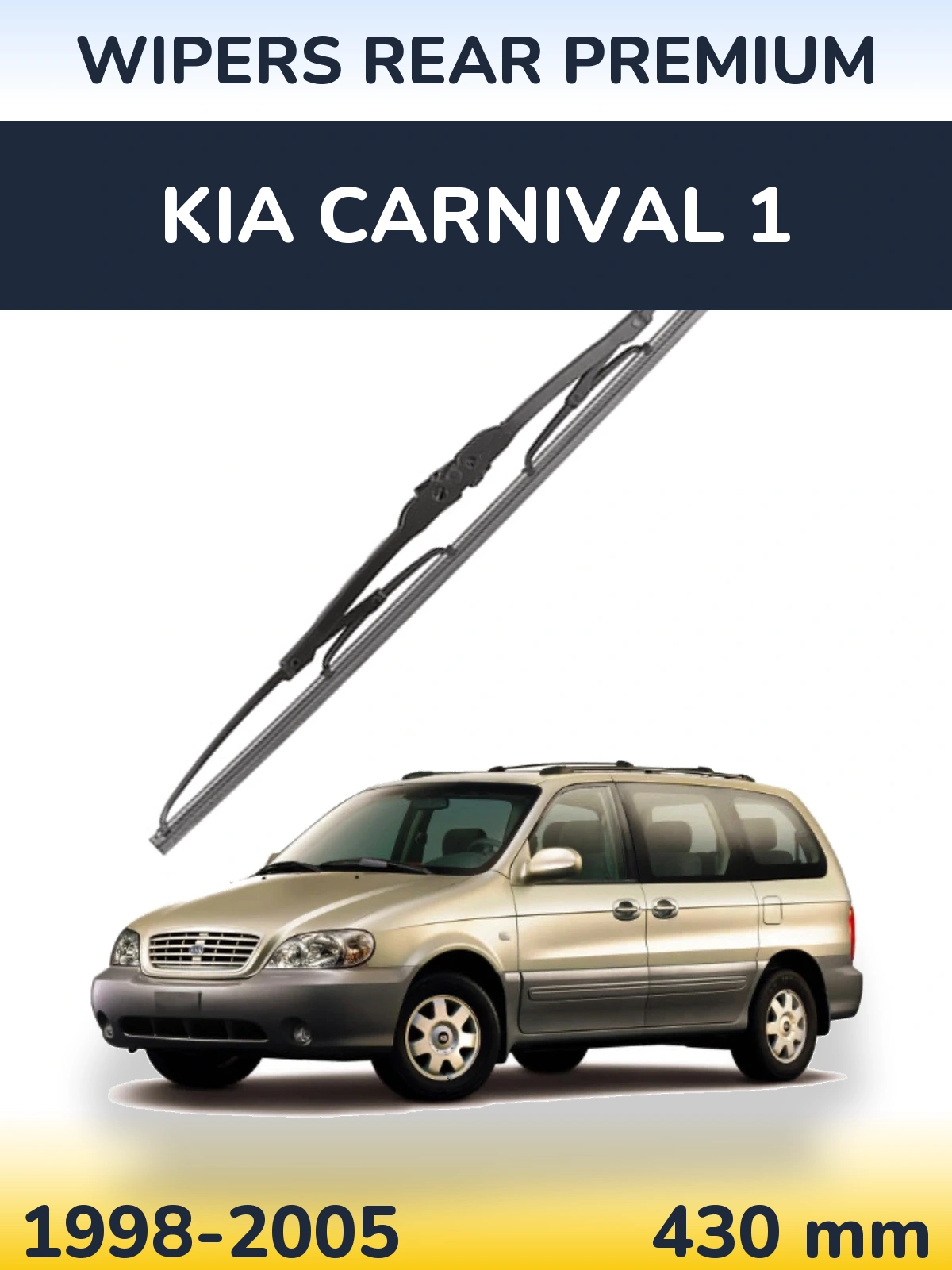Tylna wycieraczka WIPERS REAR PREMIUM 430 mm do KIA Carnival 1 1998-2005