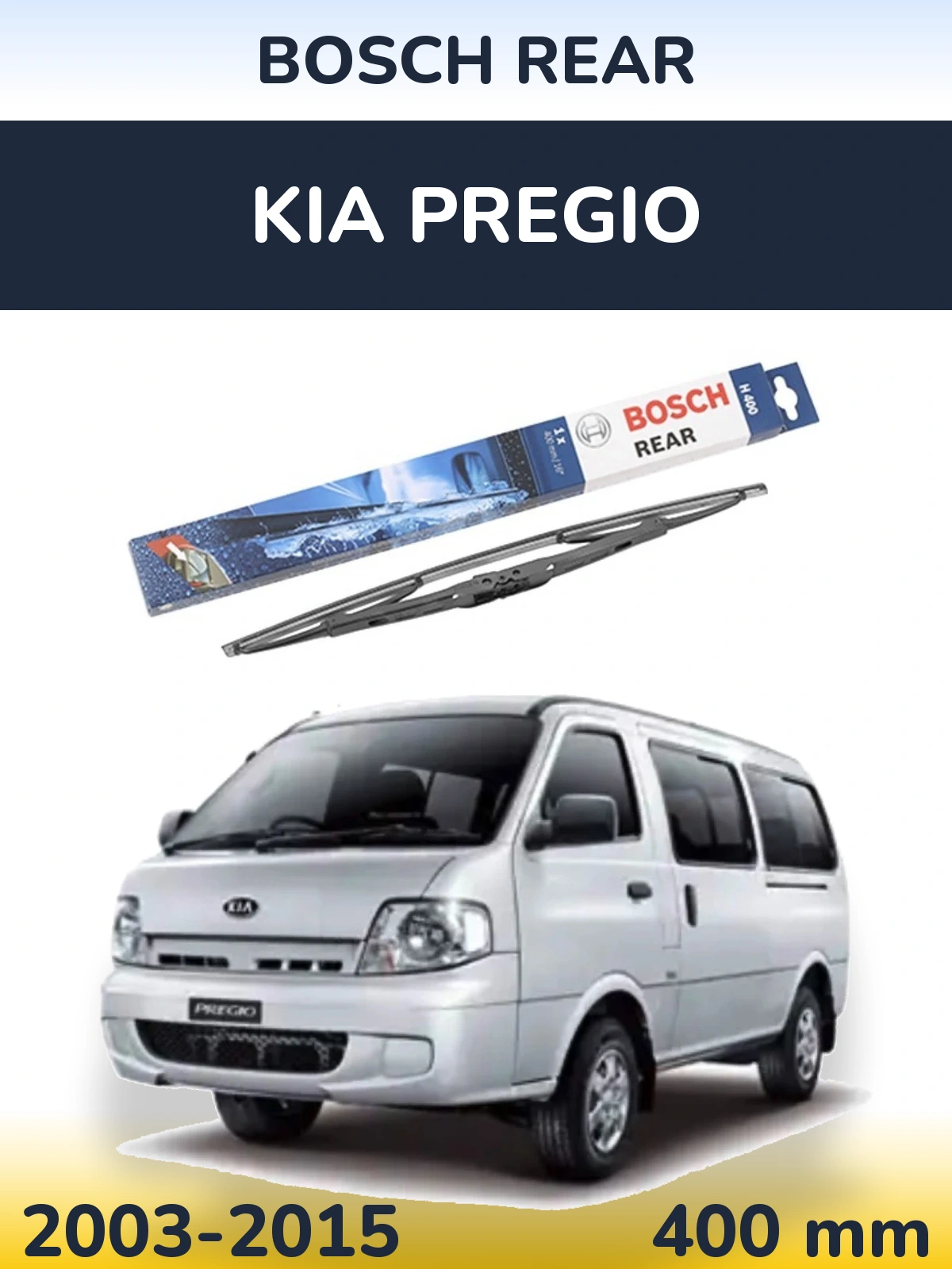 Tylna wycieraczka BOSCH Rear 400 mm do KIA Pregio 2003-2015