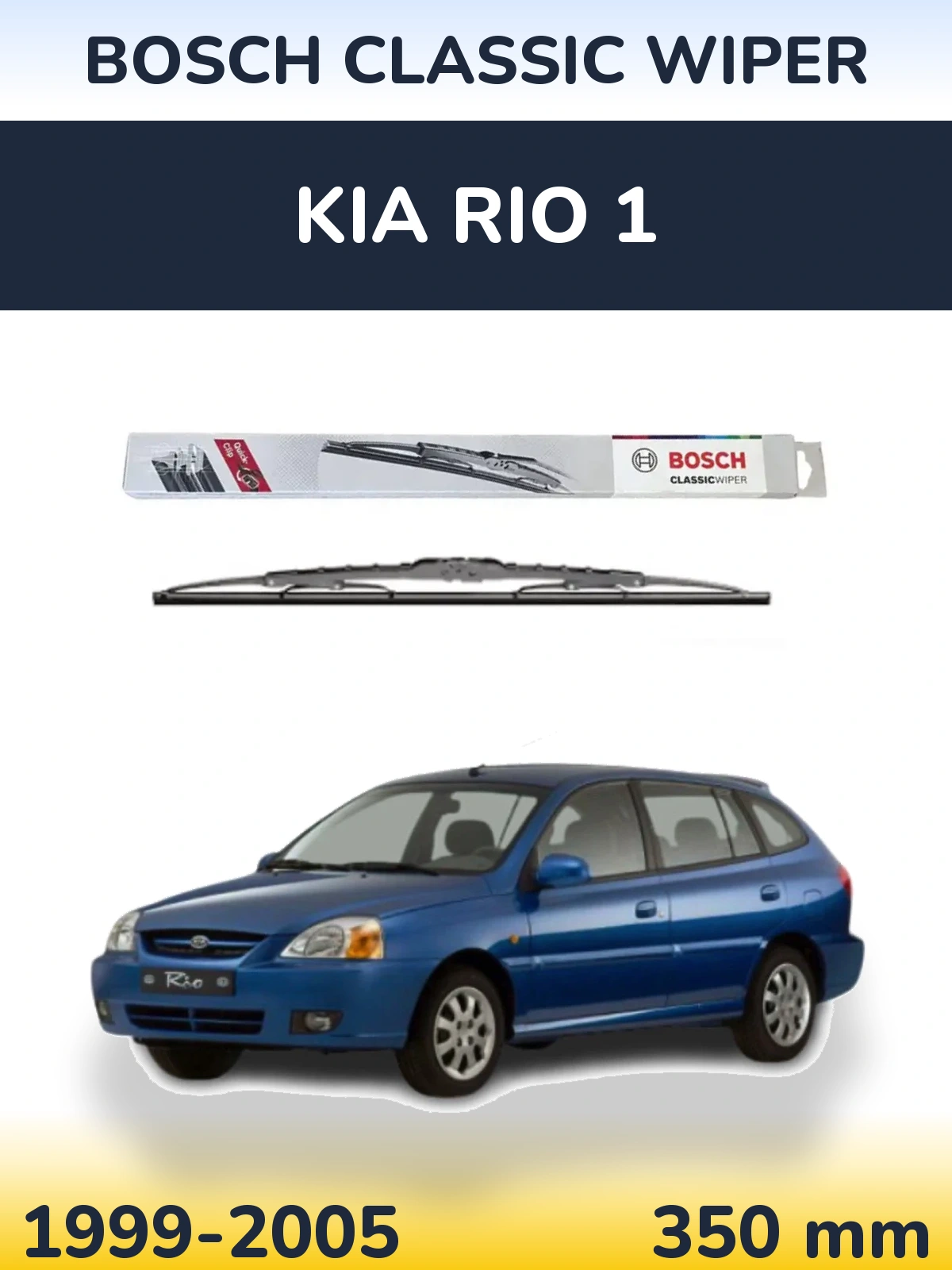 Tylna wycieraczka BOSCH Classic Wiper 340 mm do KIA Rio 1 1999-2005
