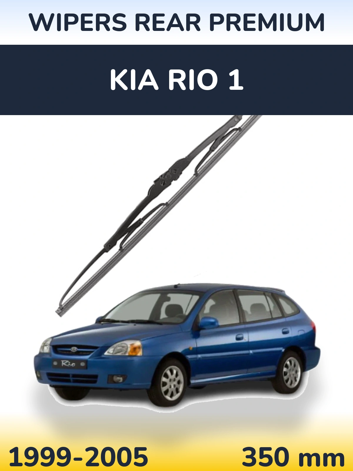 Tylna wycieraczka WIPERS REAR PREMIUM 350 mm do KIA Rio 1 1999-2005