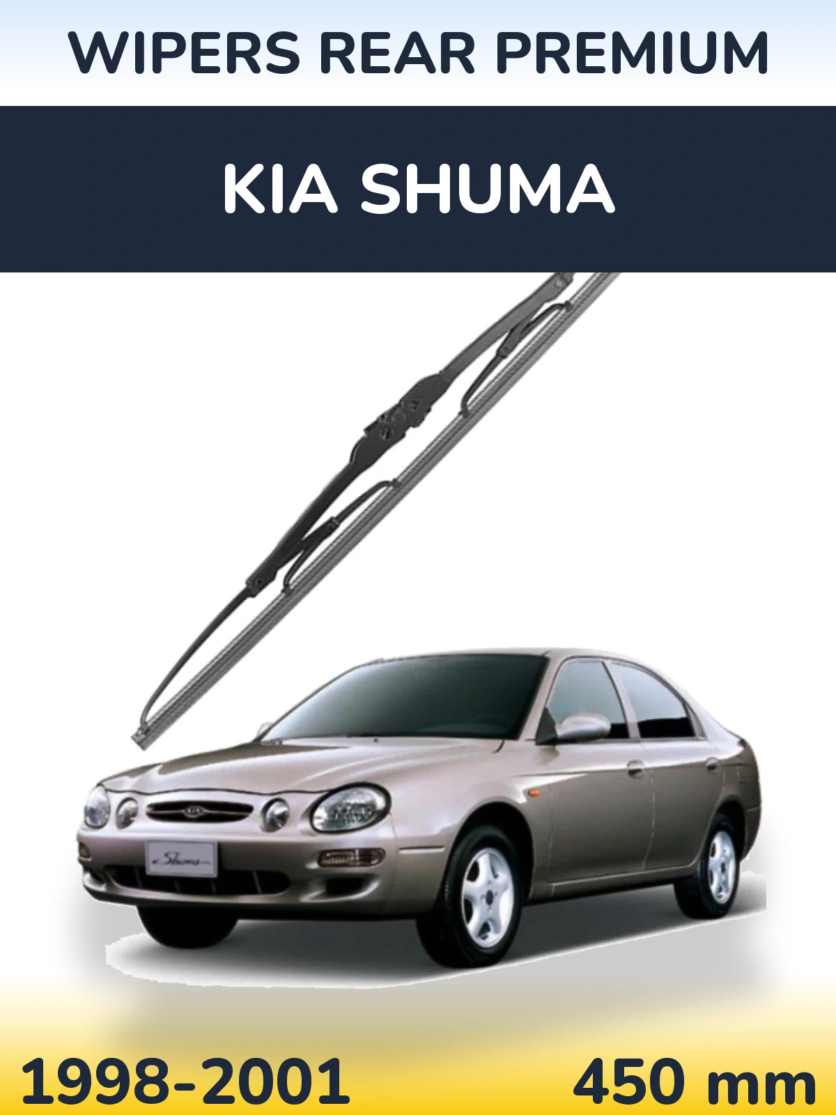 Tylna wycieraczka WIPERS REAR PREMIUM 450 mm do KIA Shuma 1998-2001