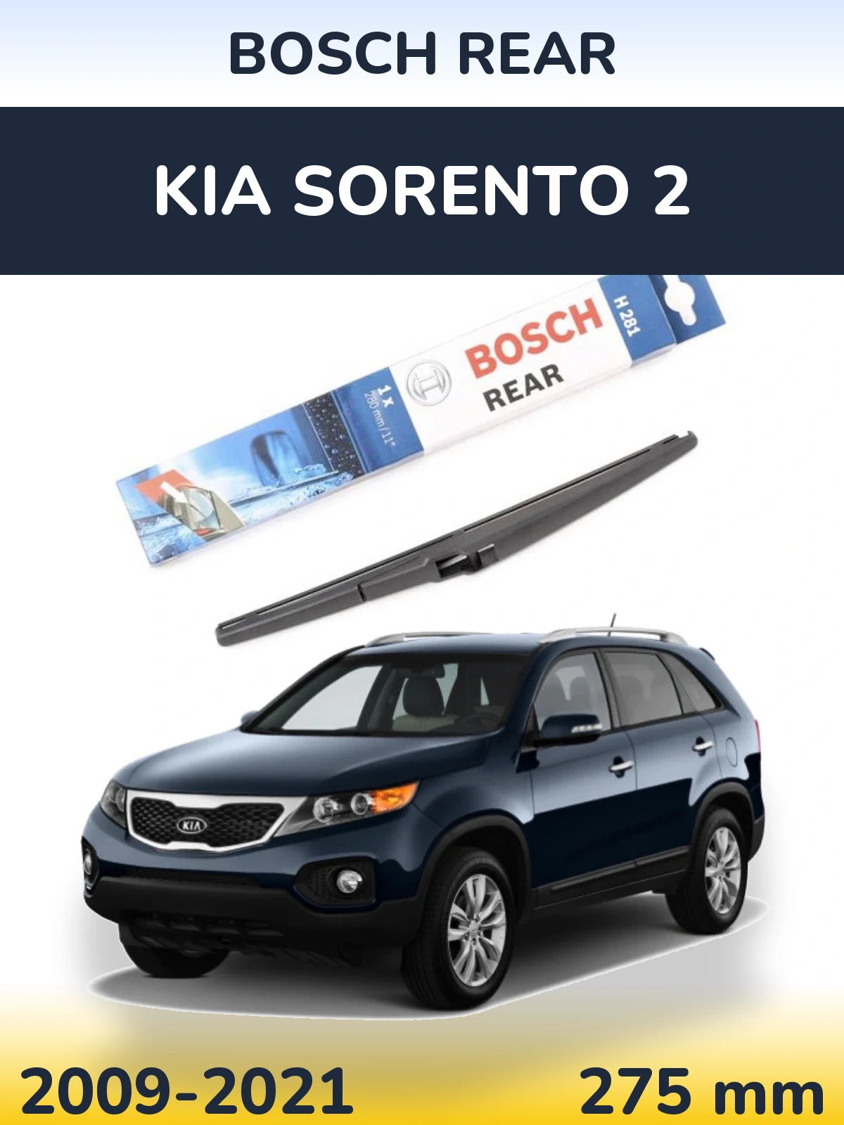 Tylna wycieraczka BOSCH Rear 280 mm do KIA Sorento 2 2009-2021