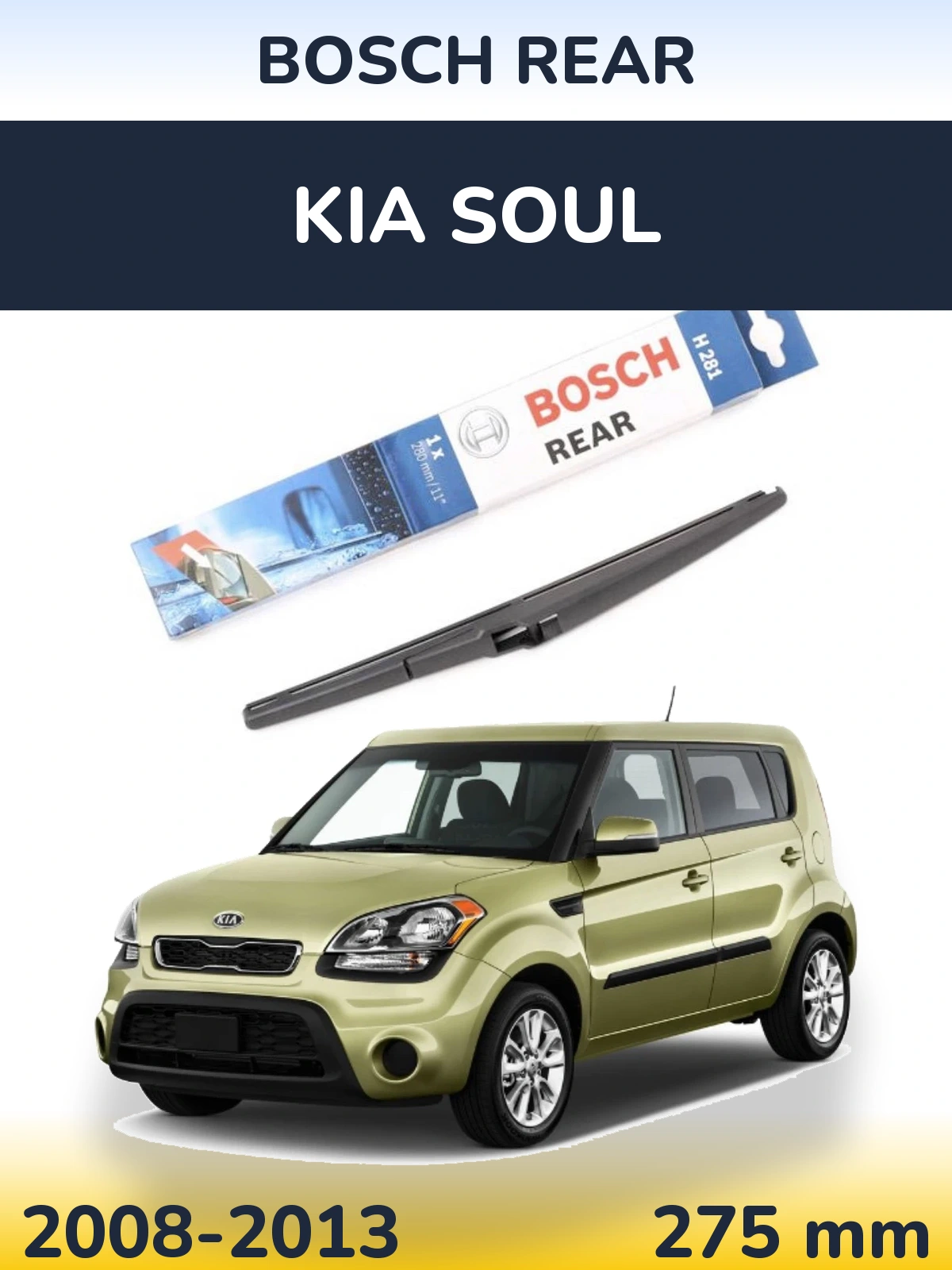 Tylna wycieraczka BOSCH Rear 280 mm do KIA Soul 2008-2013