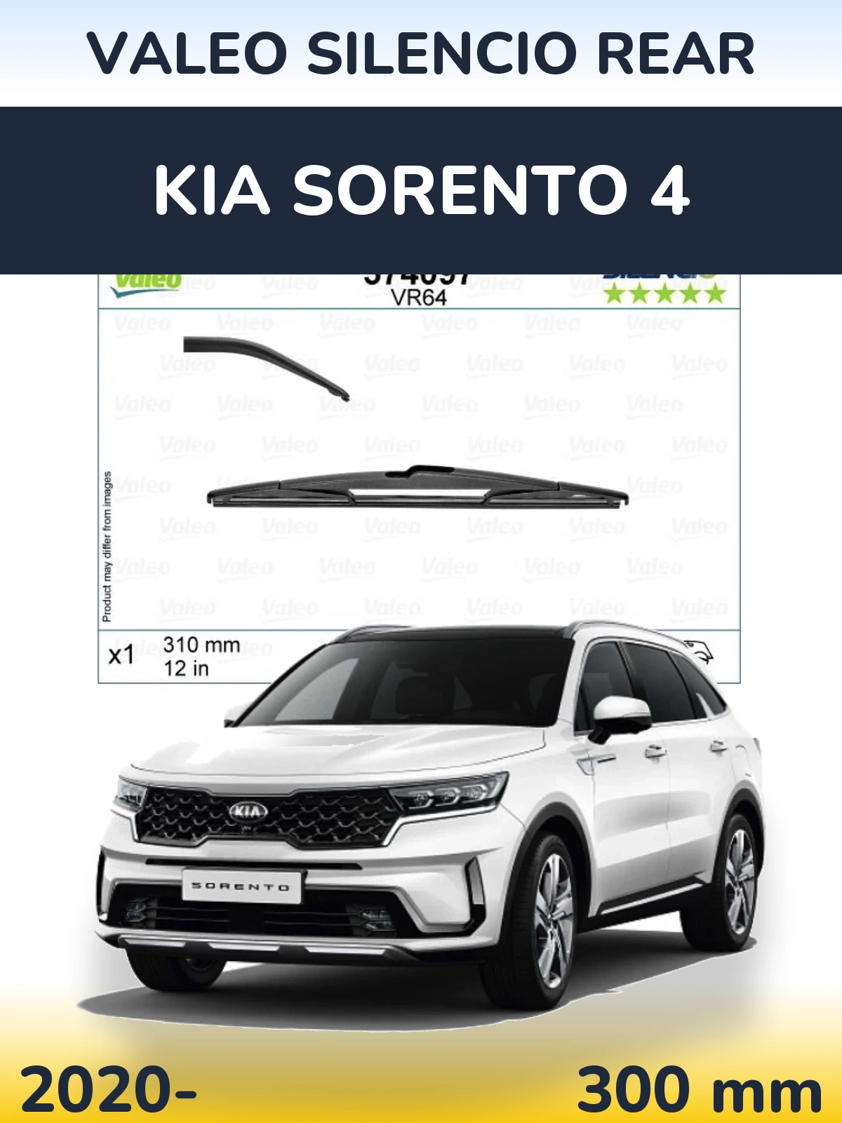 Tylna wycieraczka Valeo Silencio Rear 310 mm do KIA Sorento 4 2020-2026