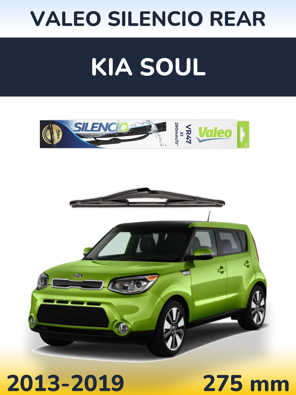 Tylna wycieraczka Valeo Silencio Rear 280 mm do KIA Soul 2013-2019