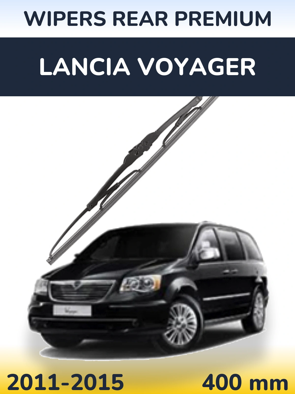 Rear wiper blade WIPERS REAR PREMIUM 400 mm for Lancia Voyager 2011-2015