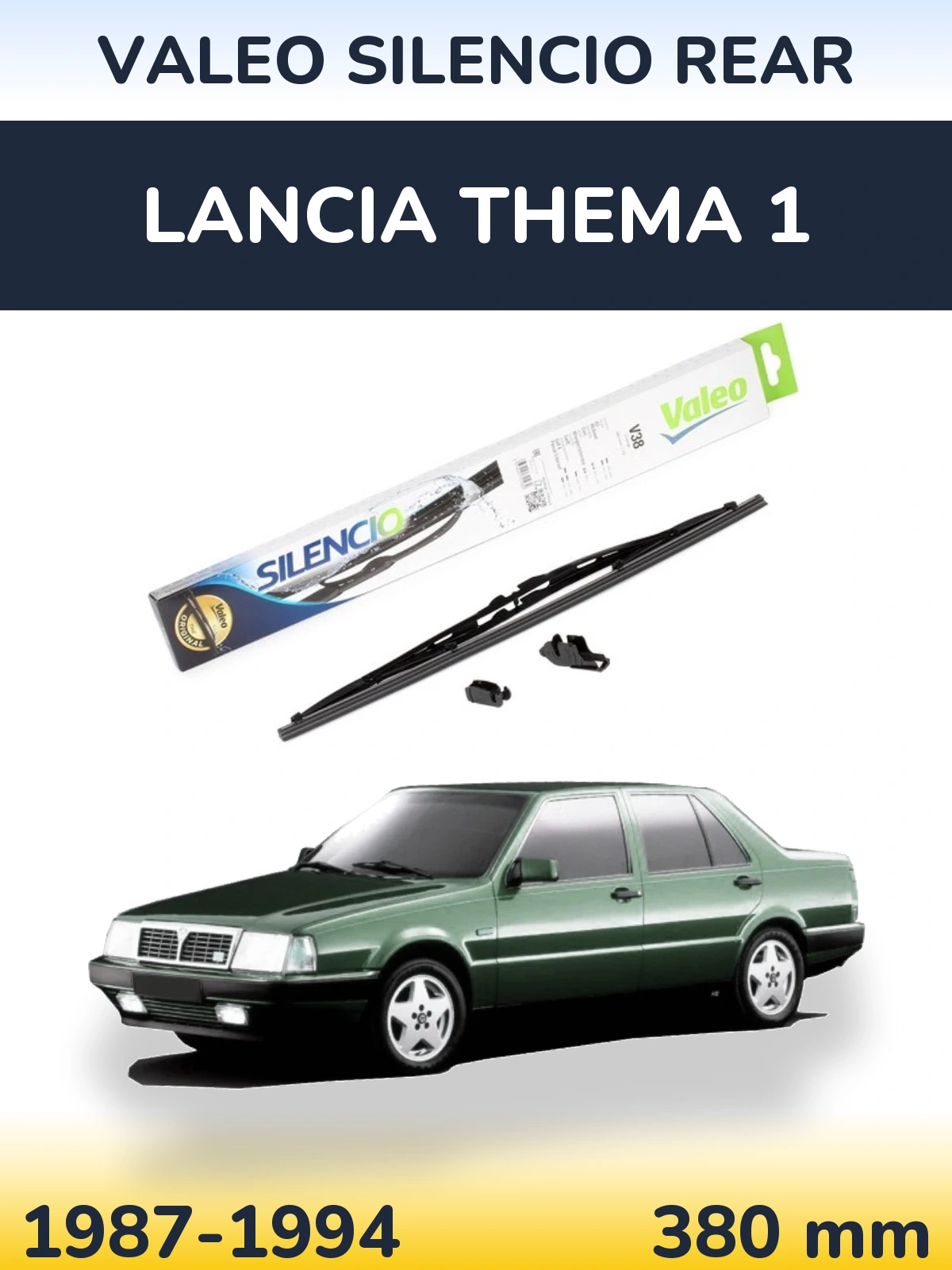 Tylna wycieraczka Valeo Silencio Rear 380 mm do Lancia Thema 1 1987-1994