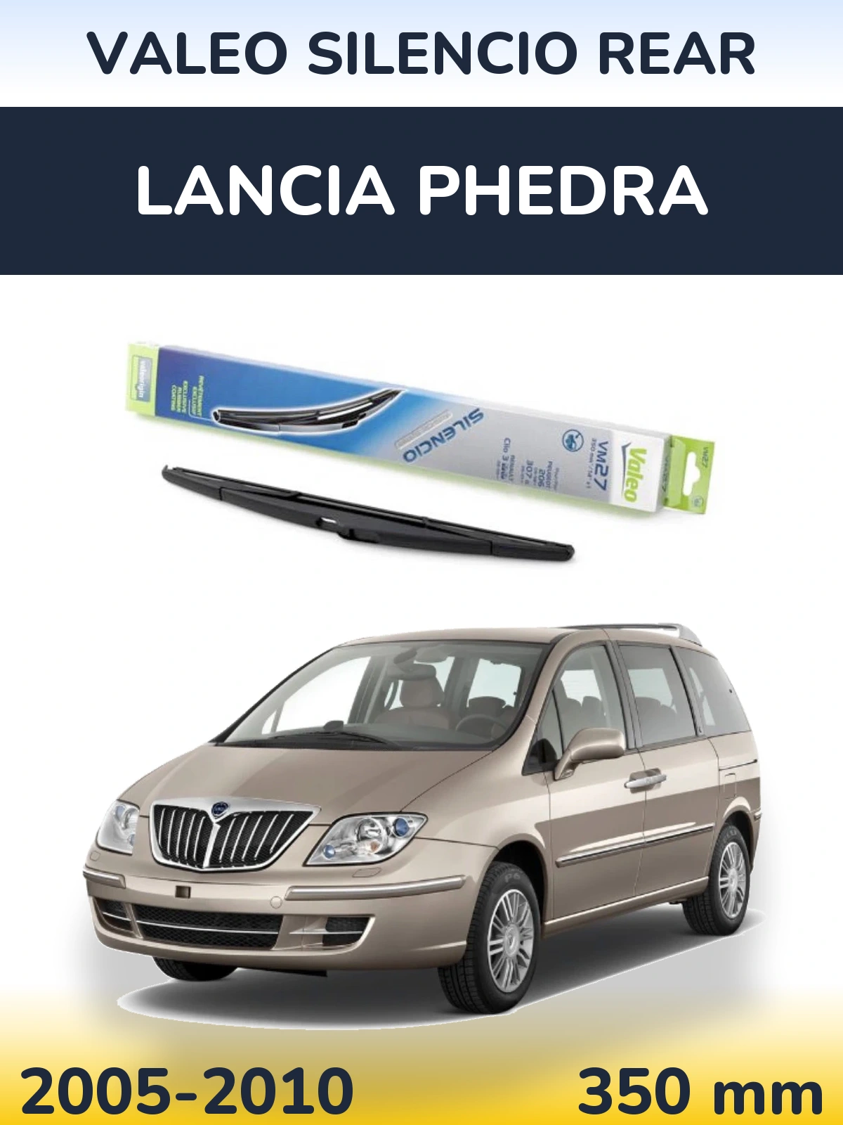 Задний дворник Valeo Silencio Rear 350 мм для Lancia Phedra 2005-2010