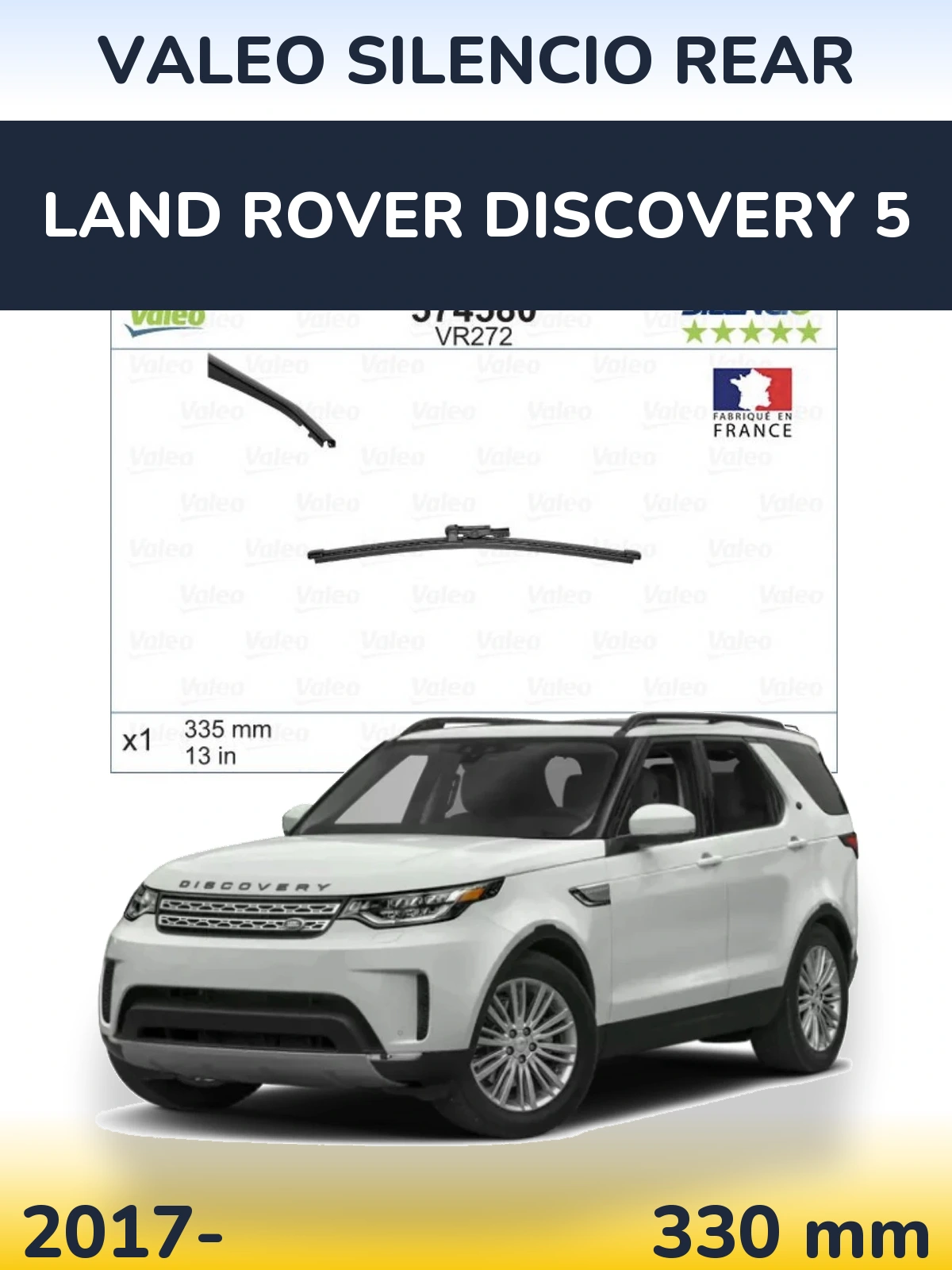 Tylna wycieraczka Valeo Silencio Rear 330 mm do Land Rover Discovery 5 2017-2026