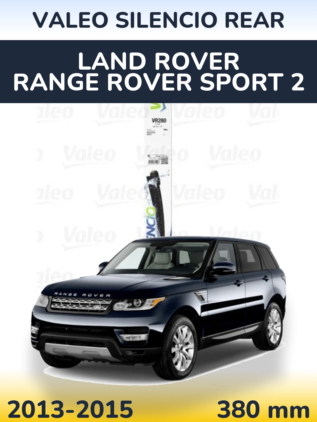 Tylna wycieraczka Valeo Silencio Rear 380 mm do Land Rover Range Rover Sport 2 2013-2015