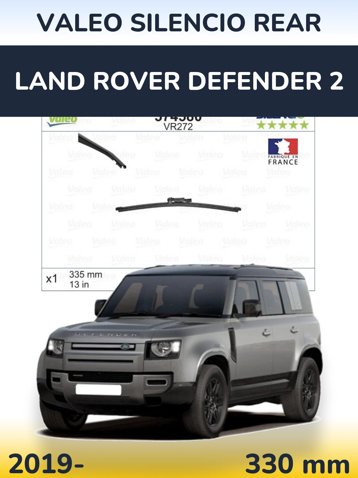 Tylna wycieraczka Valeo Silencio Rear 330 mm do Land Rover Defender 2 2019-2026
