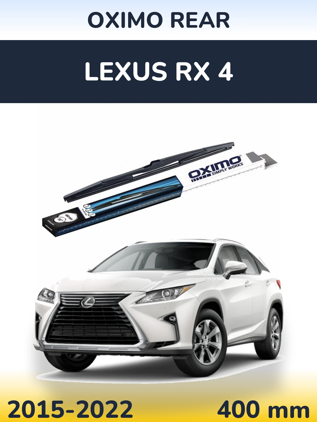 Tylna wycieraczka Oximo Rear 400 mm do Lexus RX 4 2015-2022