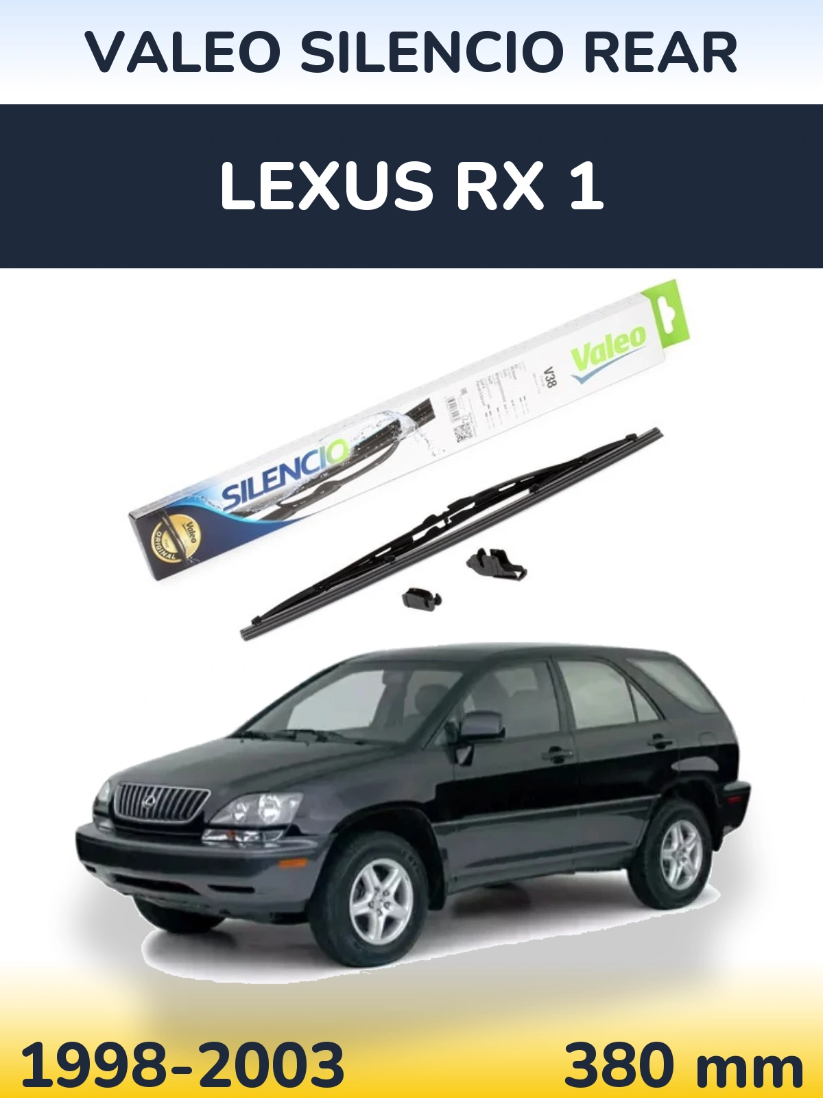 Tylna wycieraczka Valeo Silencio Rear 380 mm do Lexus RX 1 1998-2003