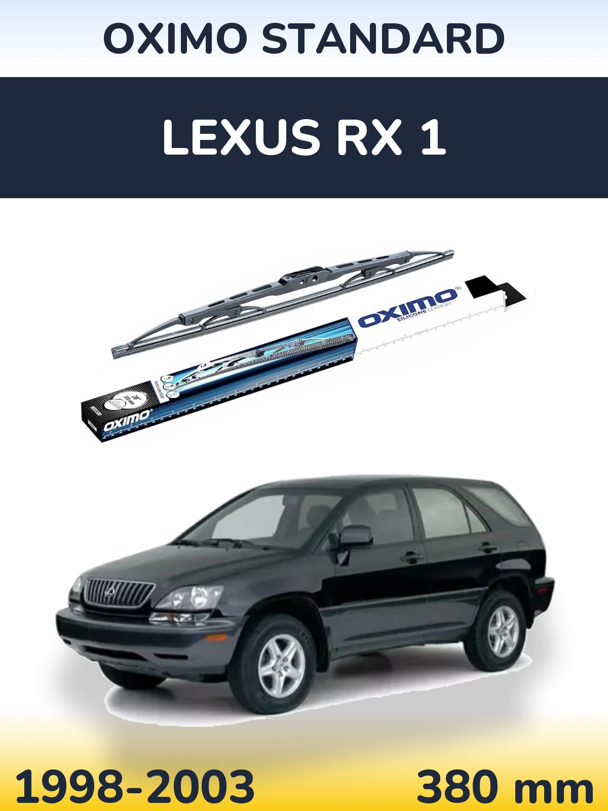 Tylna wycieraczka Oximo Standard 375 mm do Lexus RX 1 1998-2003