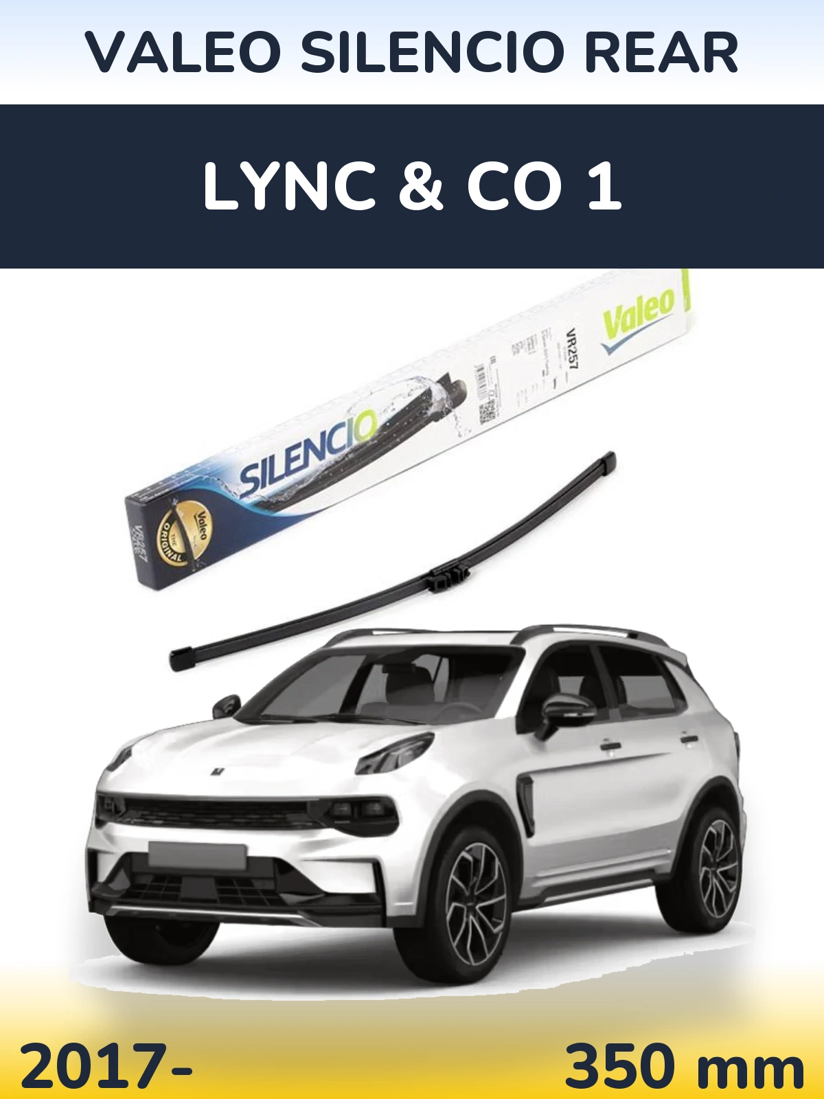 Tylna wycieraczka Valeo Silencio Rear 350 mm do Lync & Co 1 2017-2026
