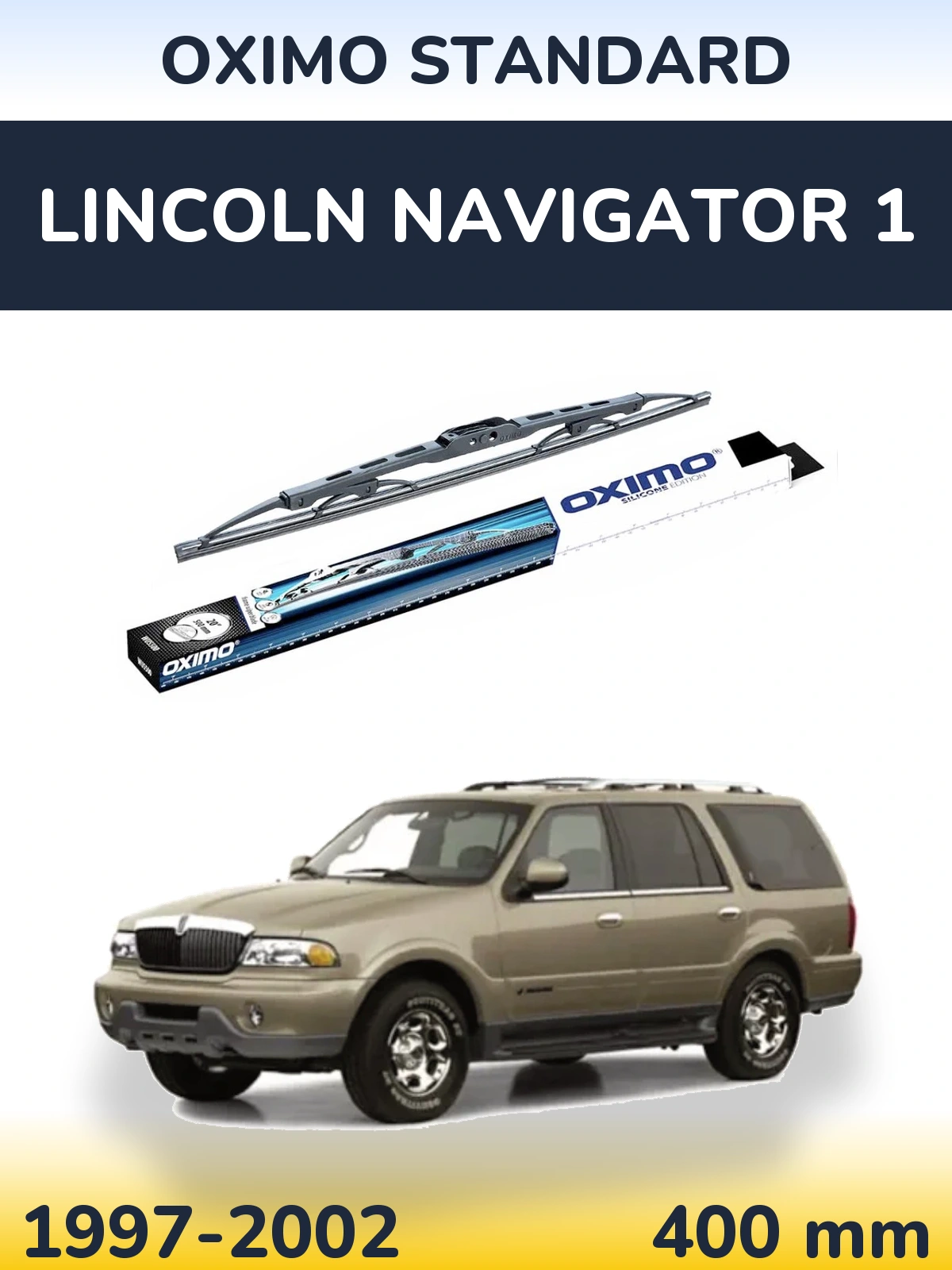 Tylna wycieraczka Oximo Standard 400 mm do Lincoln Navigator 1 1997-2002