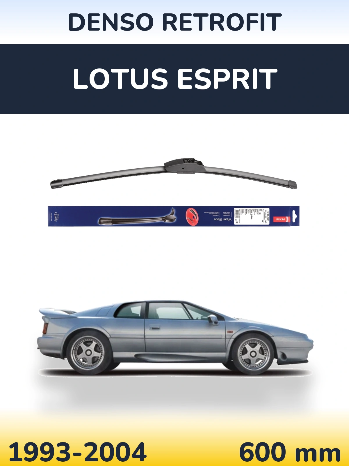 Przednia wycieraczka Denso Retrofit 600 mm do Lotus Esprit 1993-2004