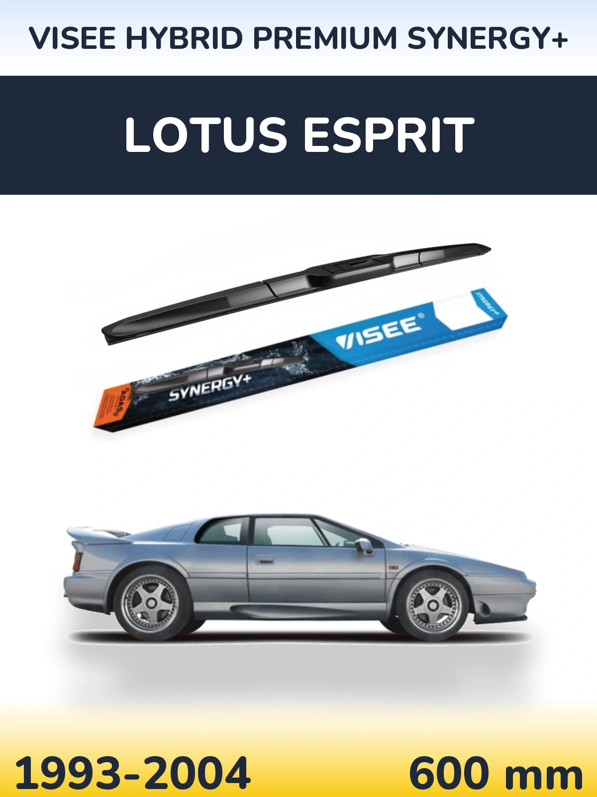Przednia wycieraczka VISEE HYBRID PREMIUM SYNERGY+ 600 mm do Lotus Esprit 1993-2004