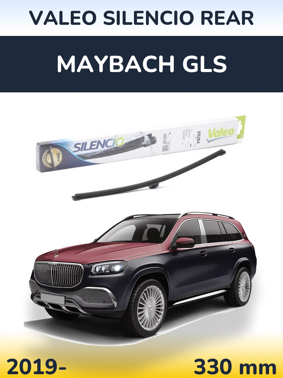 Tylna wycieraczka Valeo Silencio Rear 320 mm do Maybach GLS 2019-2026