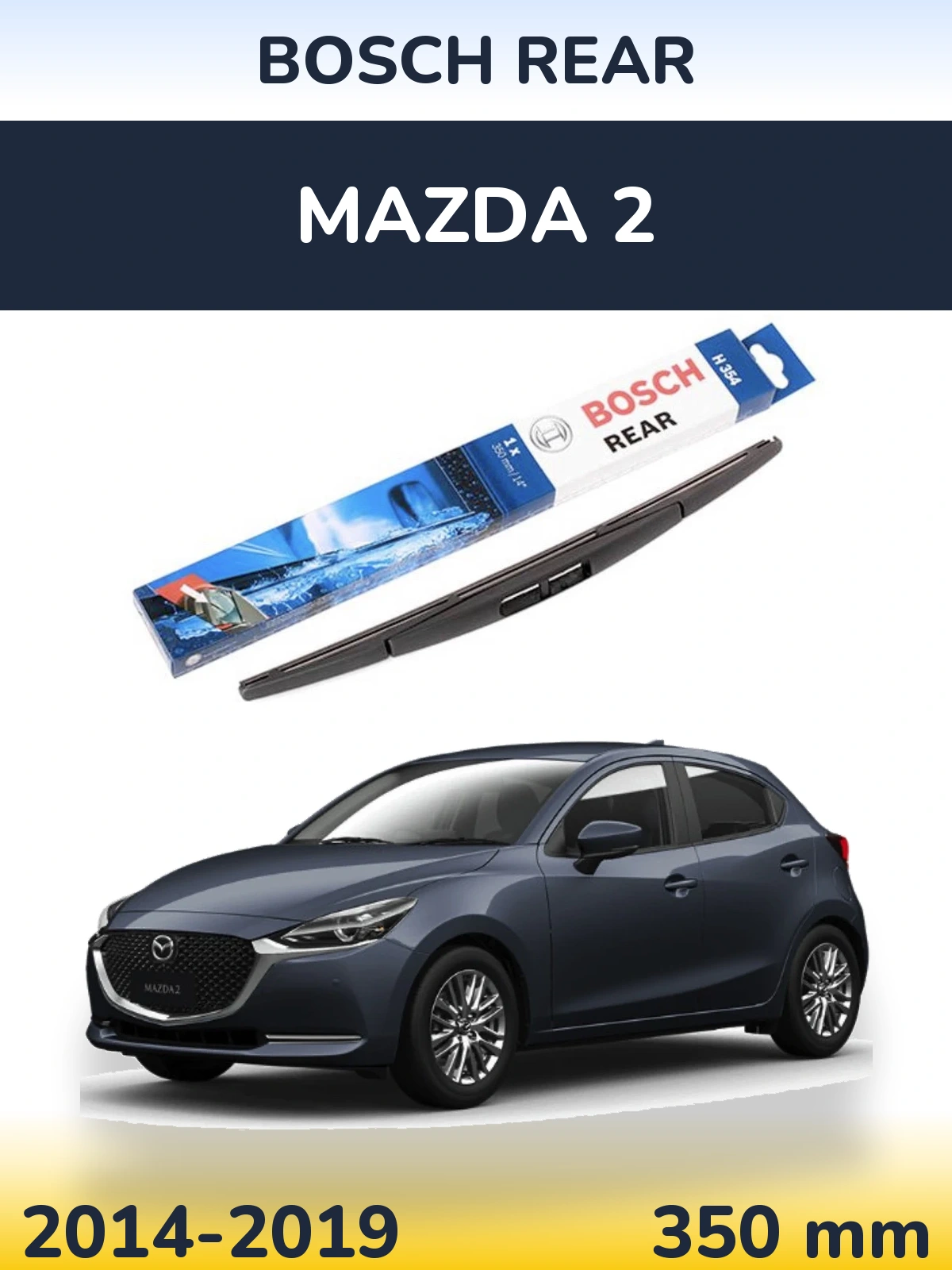 Tylna wycieraczka BOSCH Rear 350 mm do Mazda 2 2014-2019