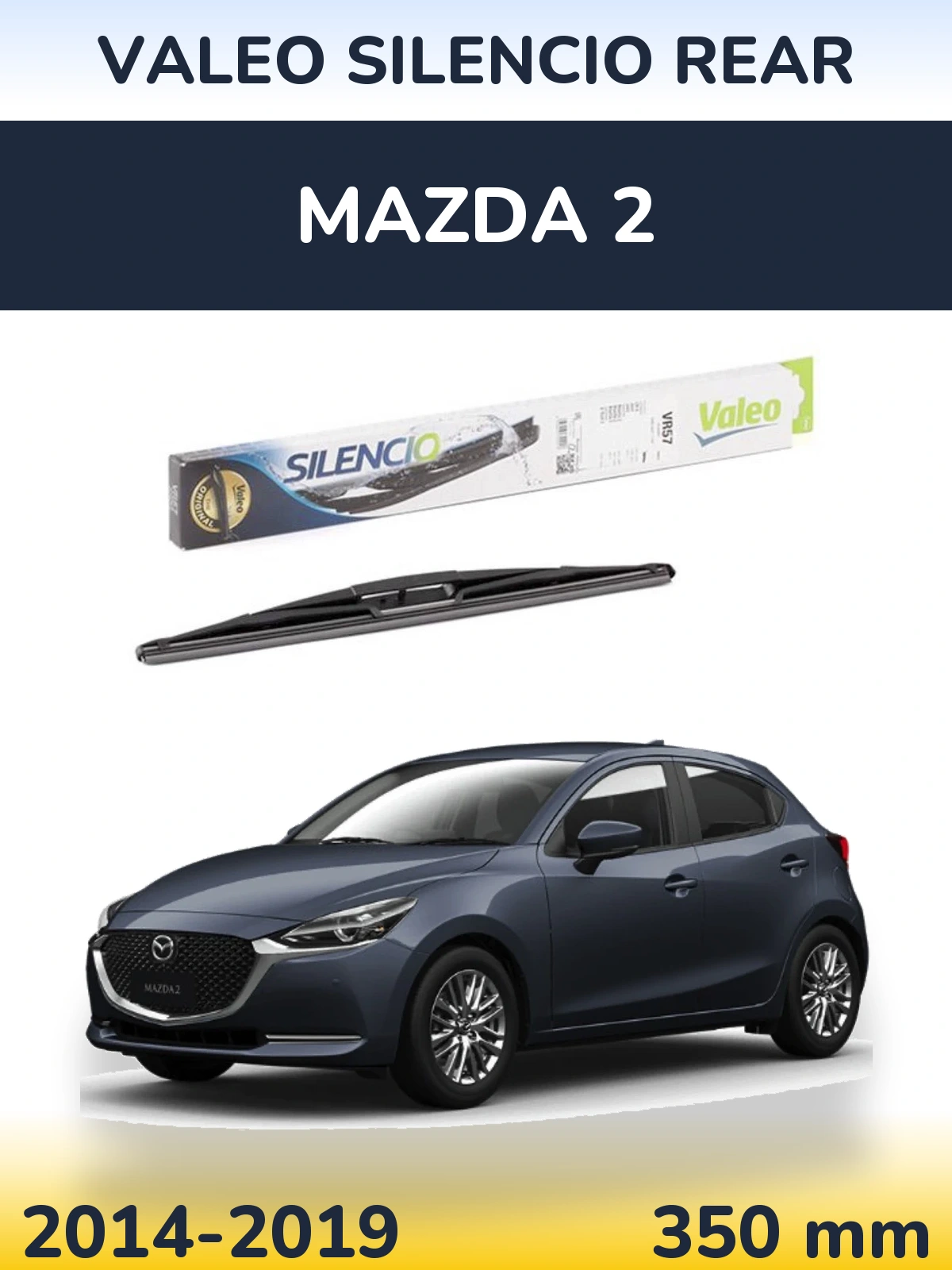 Tylna wycieraczka Valeo Silencio Rear 345 mm do Mazda 2 2014-2019