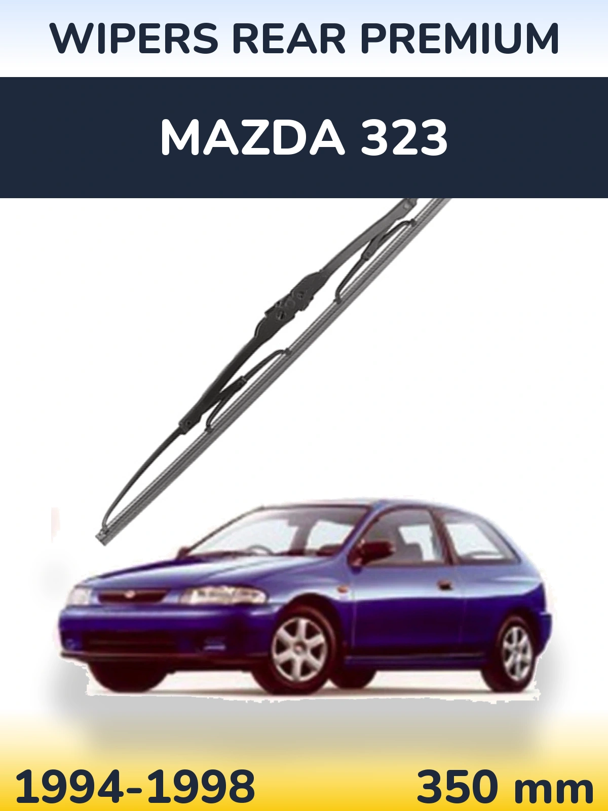 Tylna wycieraczka WIPERS REAR PREMIUM 350 mm do Mazda 323 1994-1998