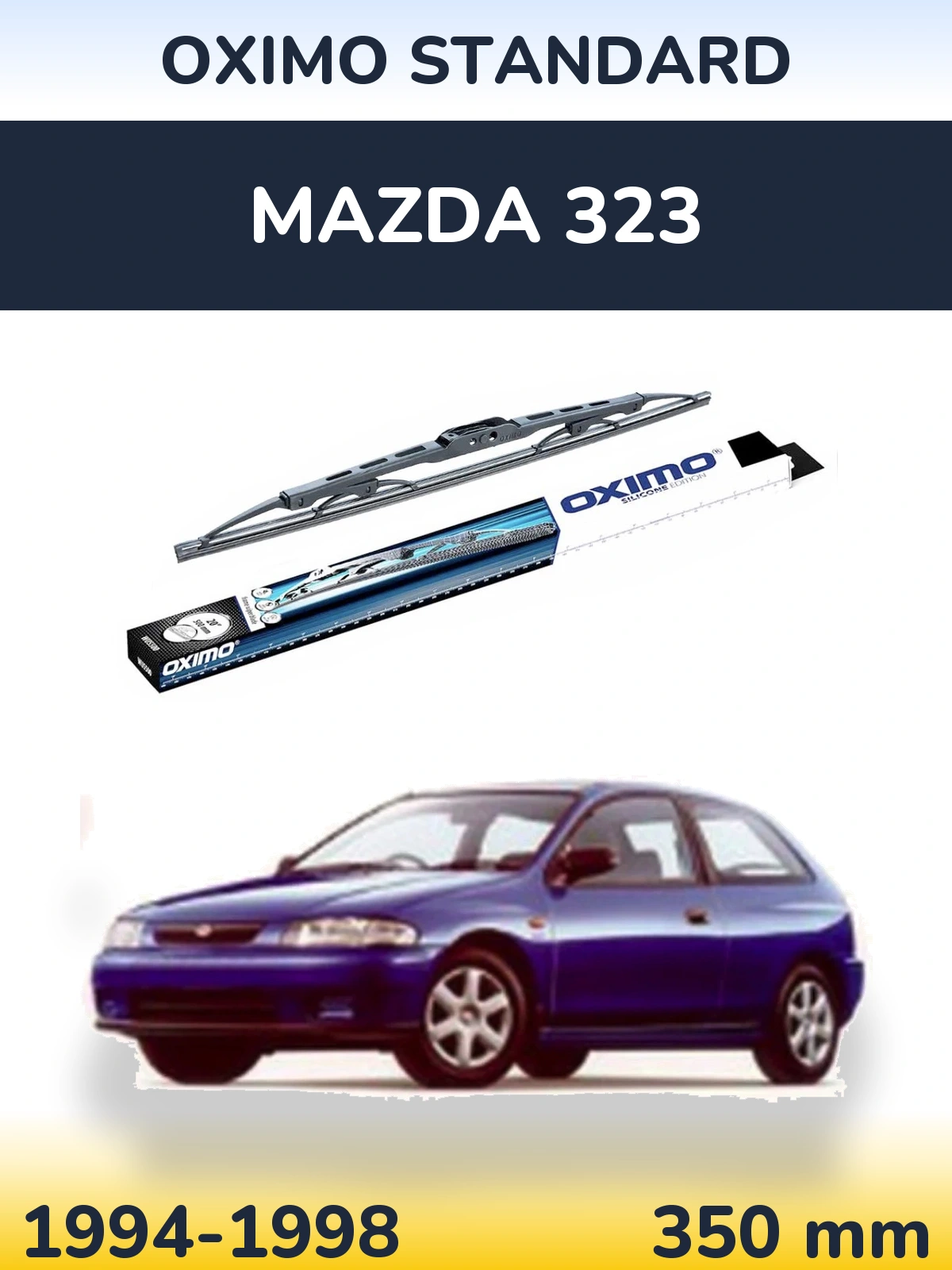 Tylna wycieraczka Oximo Standard 350 mm do Mazda 323 1994-1998