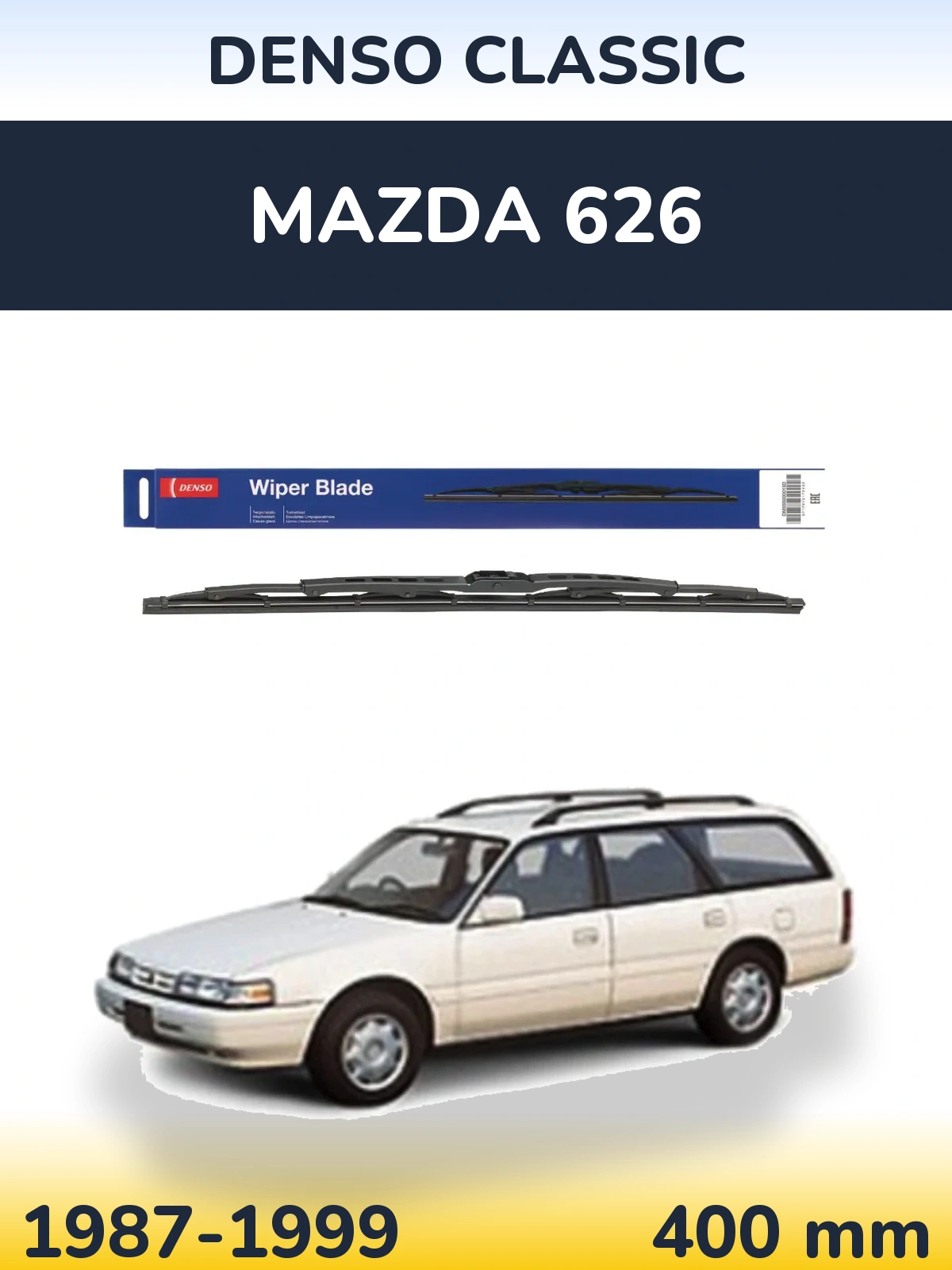 Tylna wycieraczka Denso Classic 400 mm do Mazda 626 1987-1999