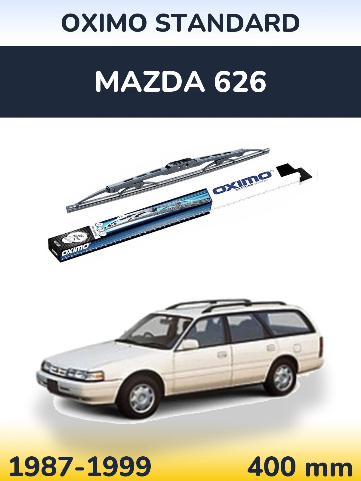 Tylna wycieraczka Oximo Standard 400 mm do Mazda 626 1987-1999