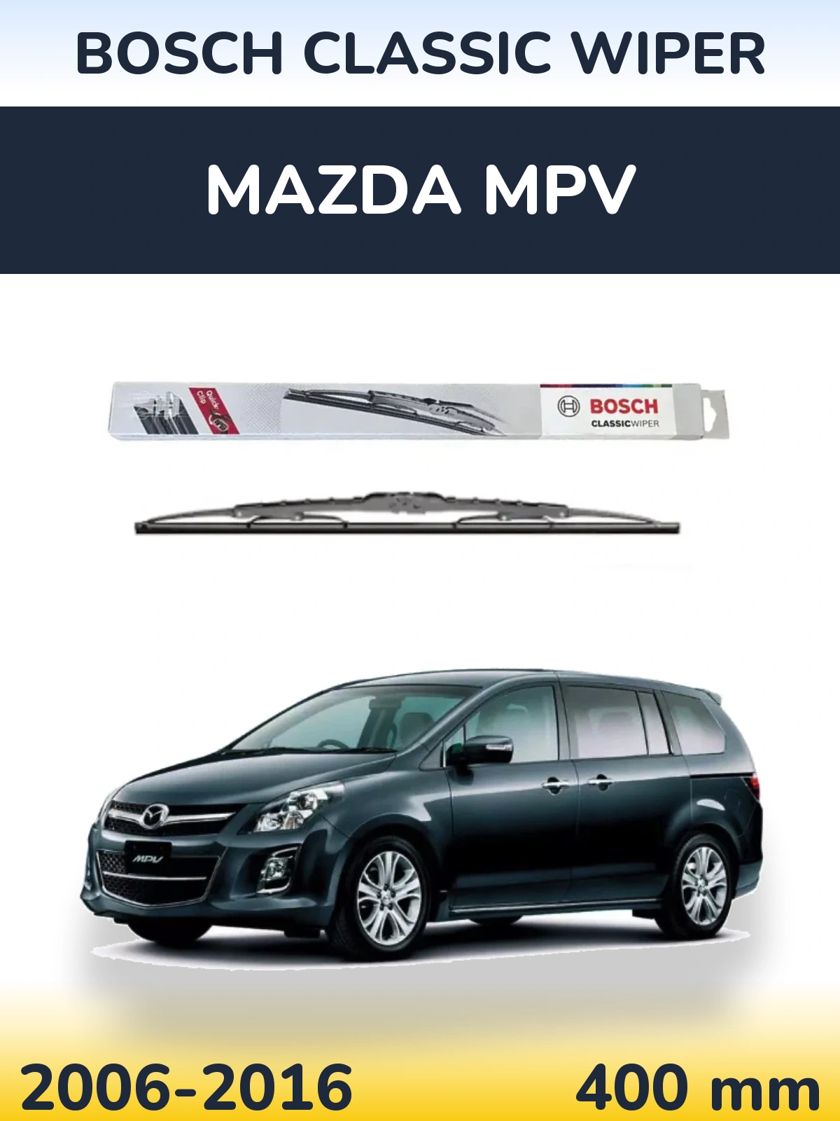 Tylna wycieraczka BOSCH Classic Wiper 400 mm do Mazda MPV 2006-2016
