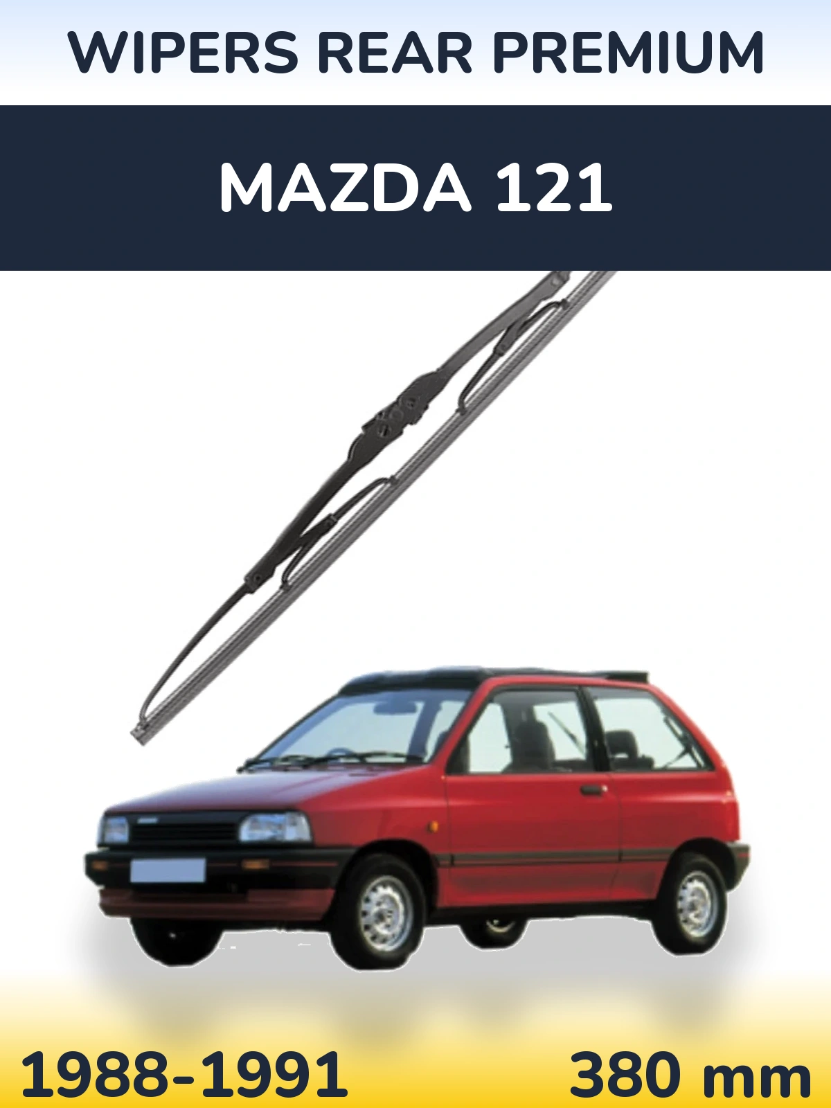 Tylna wycieraczka WIPERS REAR PREMIUM 380 mm do Mazda 121 1988-1991