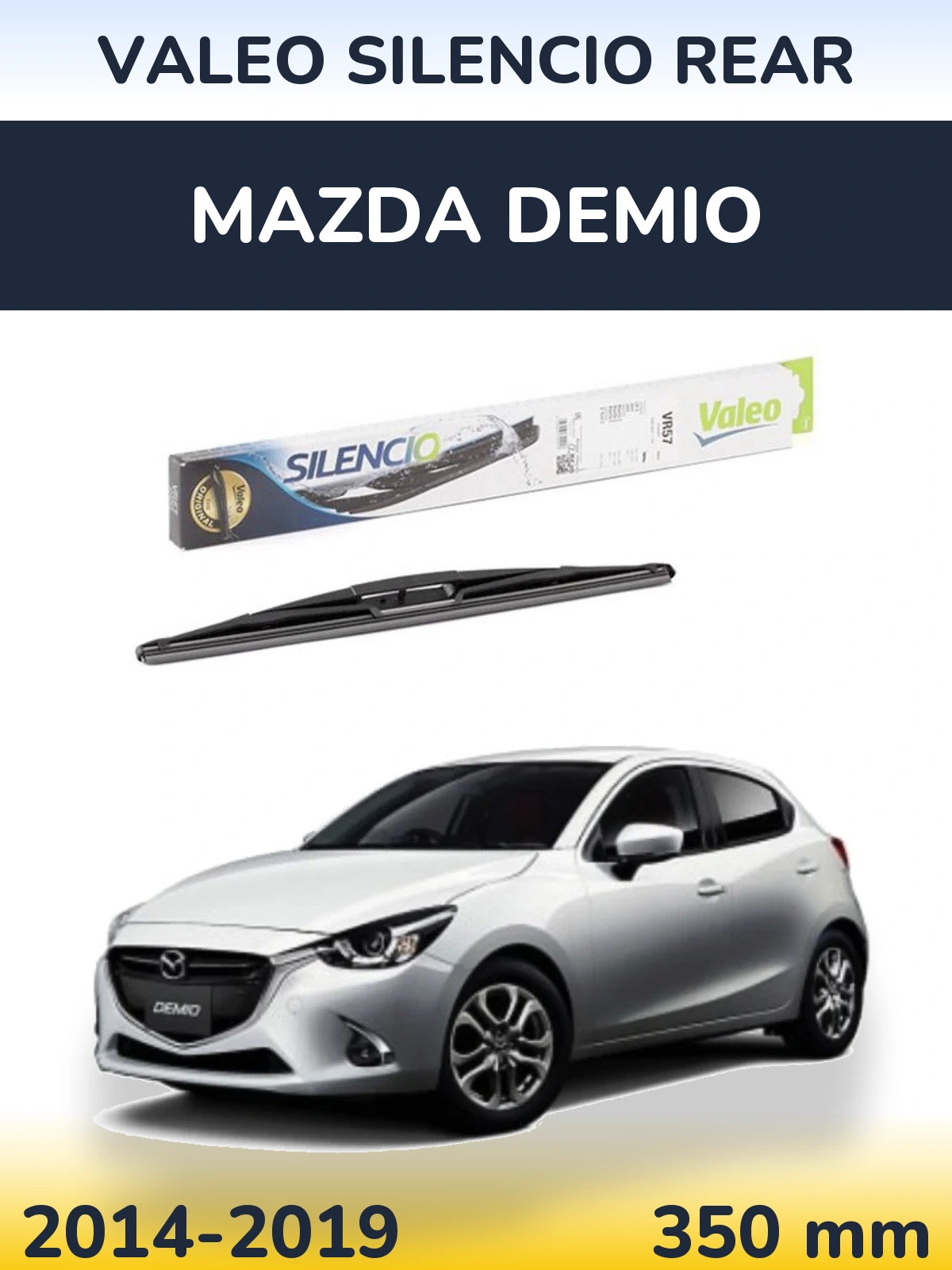 Tylna wycieraczka Valeo Silencio Rear 345 mm do Mazda Demio 2014-2019