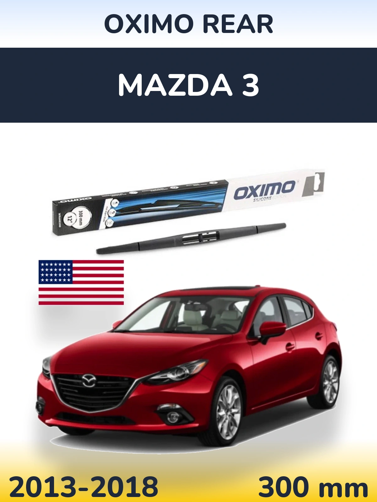 Tylna wycieraczka Oximo Rear 300 mm do Mazda 3 2013-2018