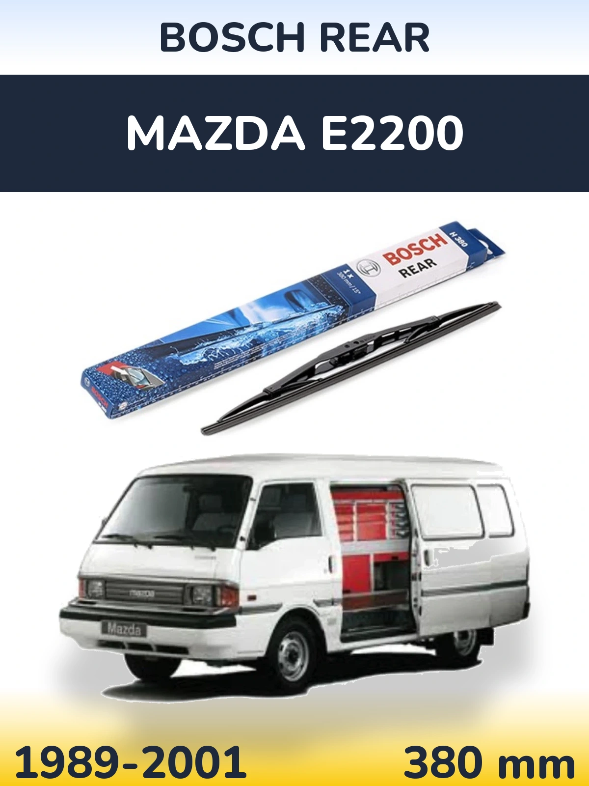 Tylna wycieraczka BOSCH Rear 380 mm do Mazda E2200 1989-2001