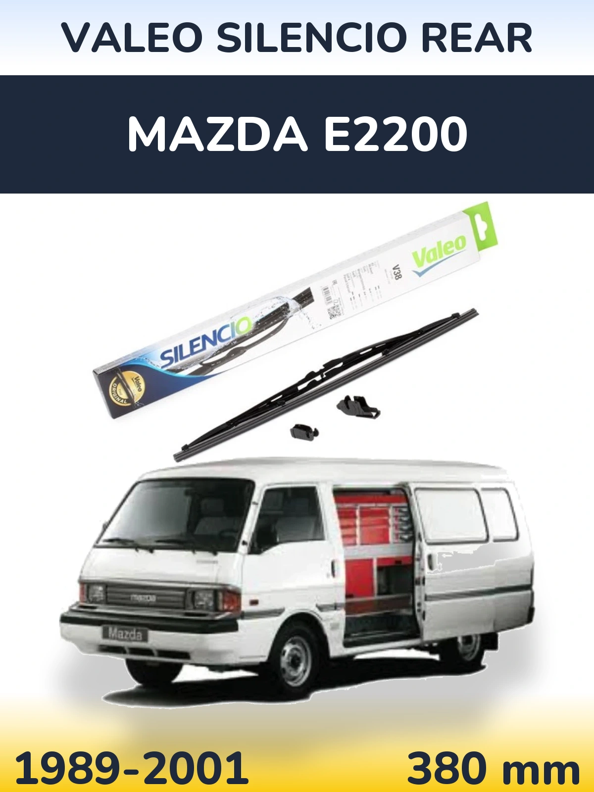 Tylna wycieraczka Valeo Silencio Rear 380 mm do Mazda E2200 1989-2001