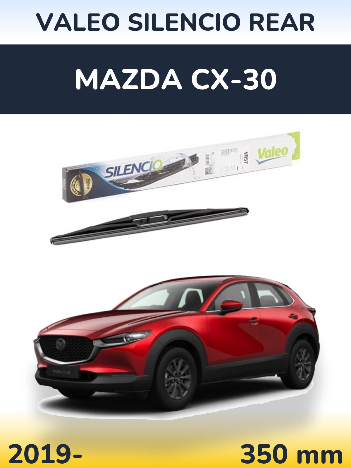 Tylna wycieraczka Valeo Silencio Rear 345 mm do Mazda CX-30 2019-2026