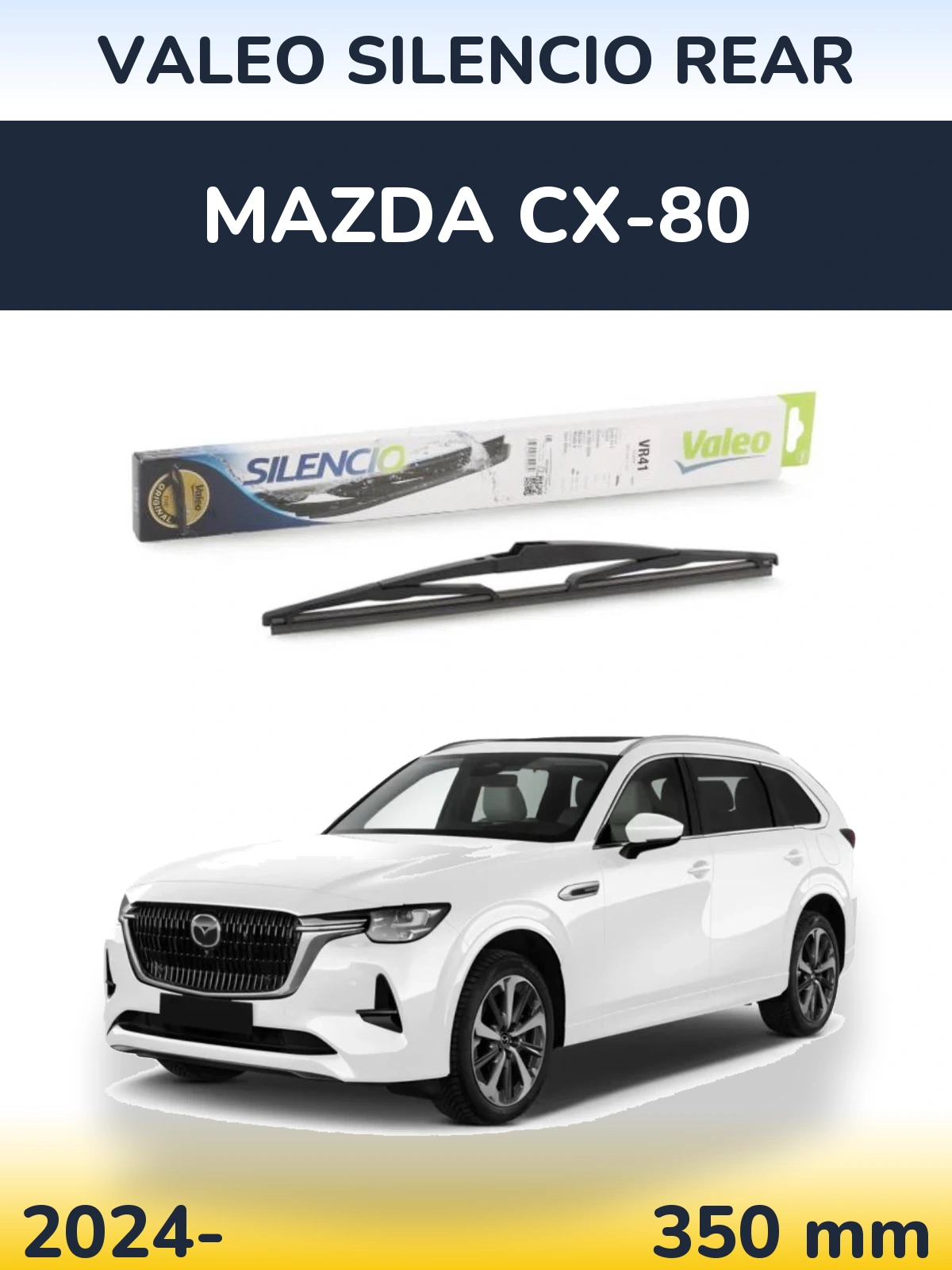 Tylna wycieraczka Valeo Silencio Rear 345 mm do Mazda CX-80 2024-2026