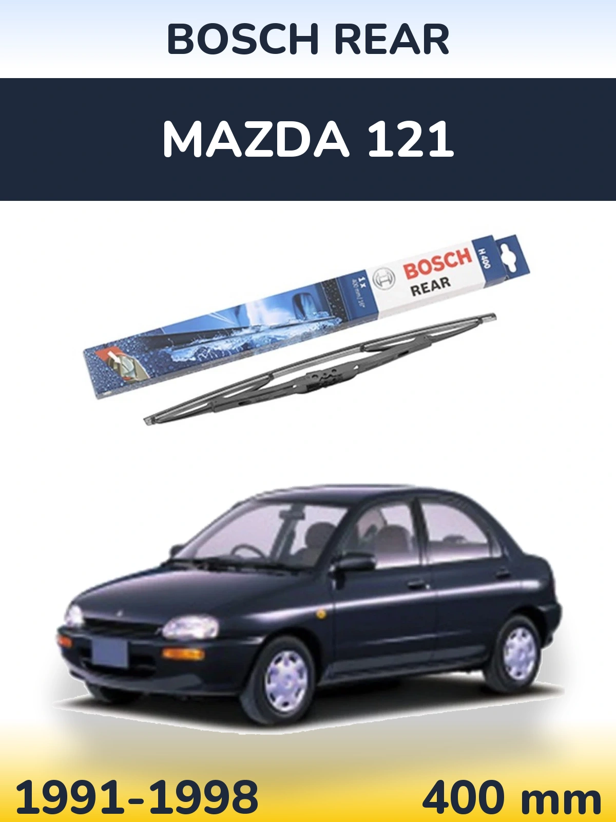 Tylna wycieraczka BOSCH Rear 400 mm do Mazda 121 1991-1998