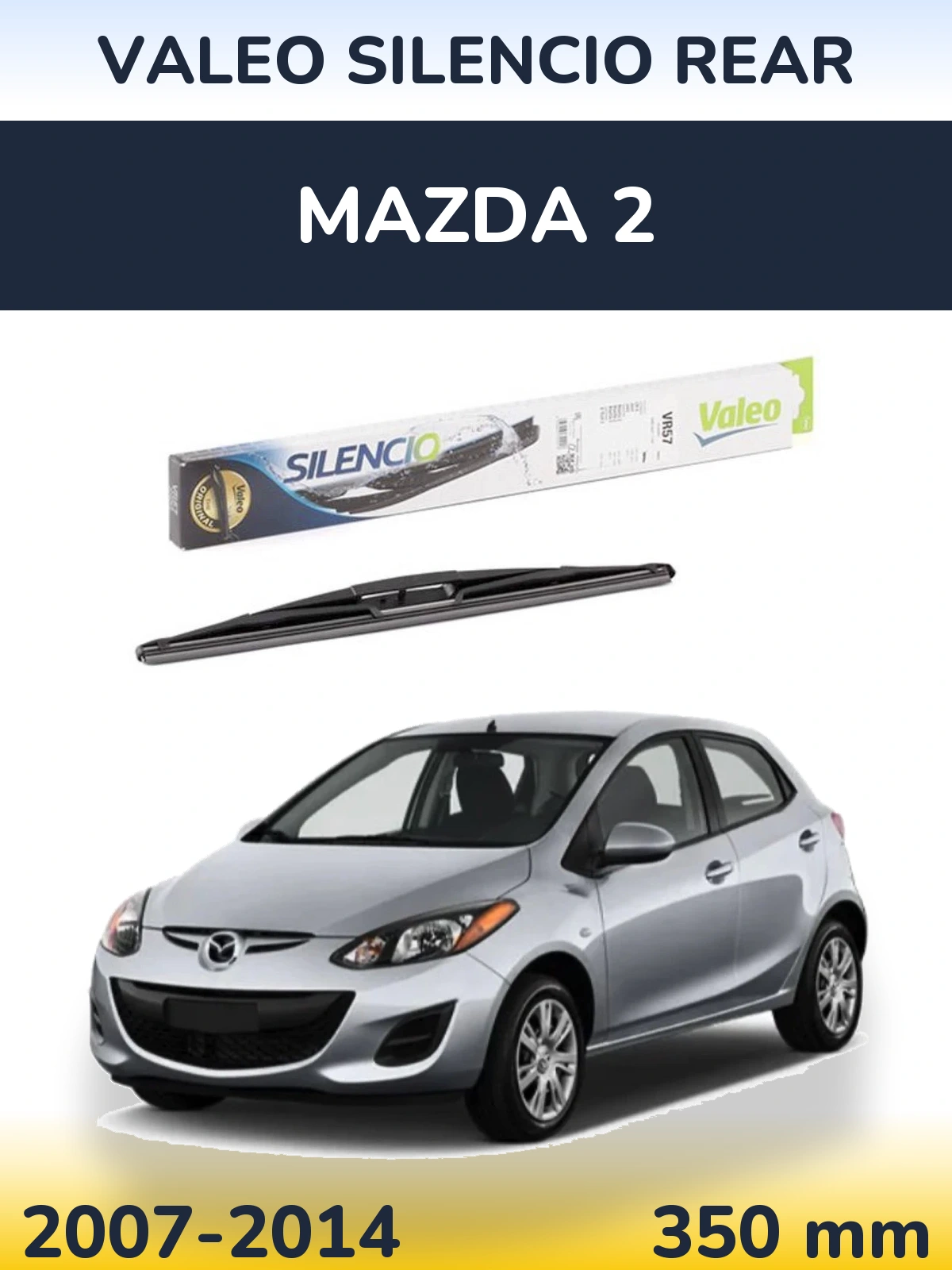 Tylna wycieraczka Valeo Silencio Rear 345 mm do Mazda 2 2007-2014