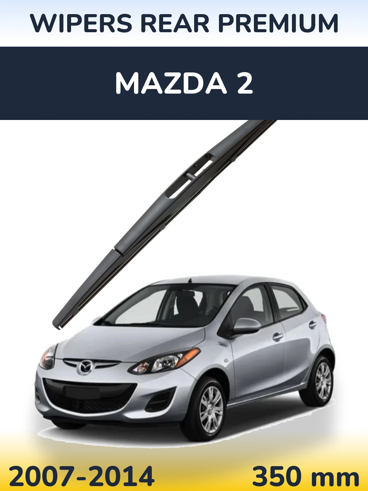 Tylna wycieraczka WIPERS REAR PREMIUM 350 mm do Mazda 2 2007-2014