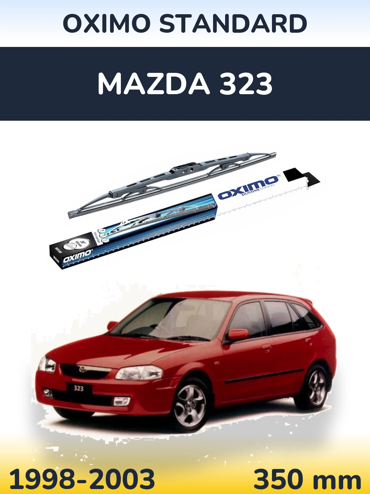 Tylna wycieraczka Oximo Standard 350 mm do Mazda 323 1998-2003