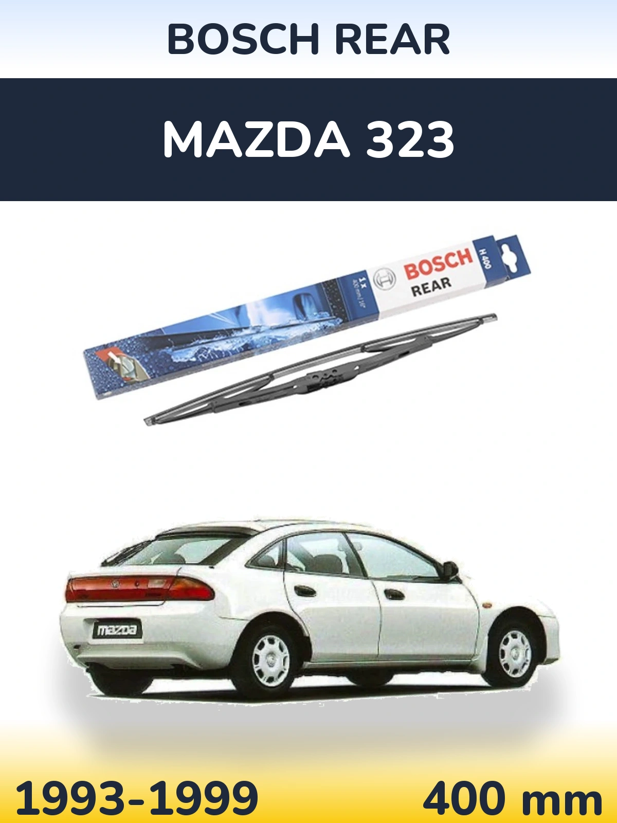 Tylna wycieraczka BOSCH Rear 400 mm do Mazda 323 1993-1999