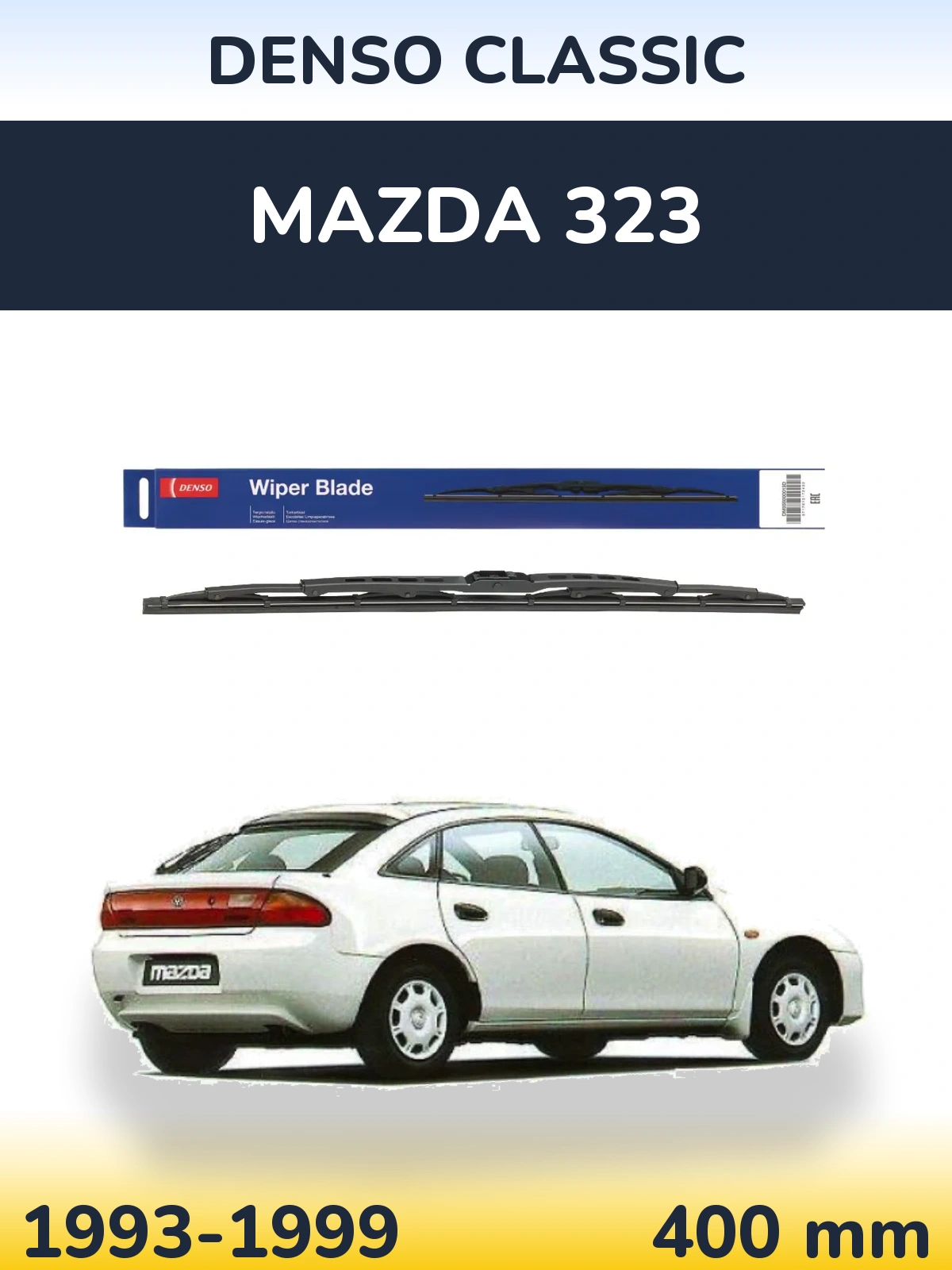 Tylna wycieraczka Denso Classic 400 mm do Mazda 323 1993-1999
