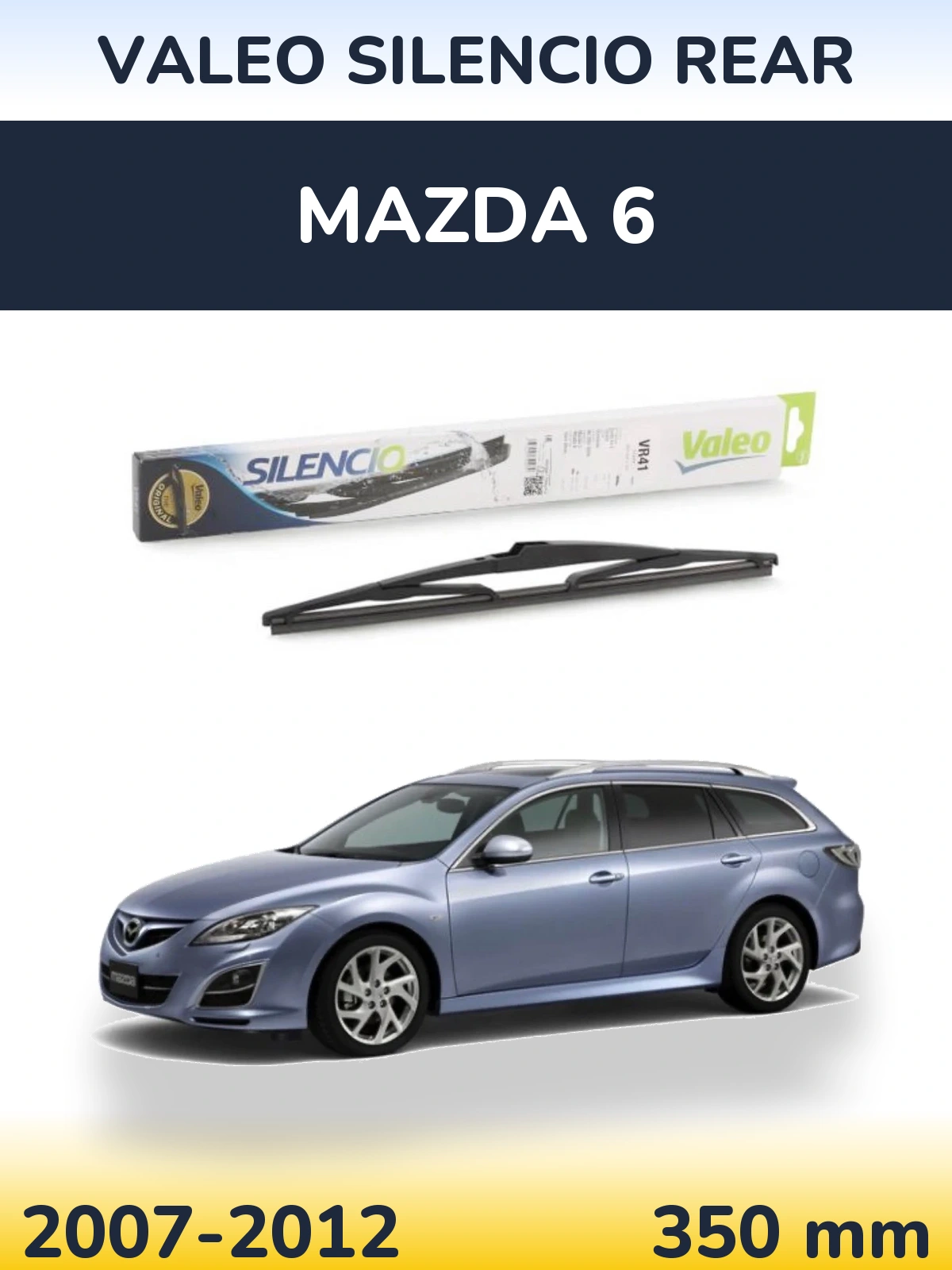 Tylna wycieraczka Valeo Silencio Rear 345 mm do Mazda 6 2007-2012