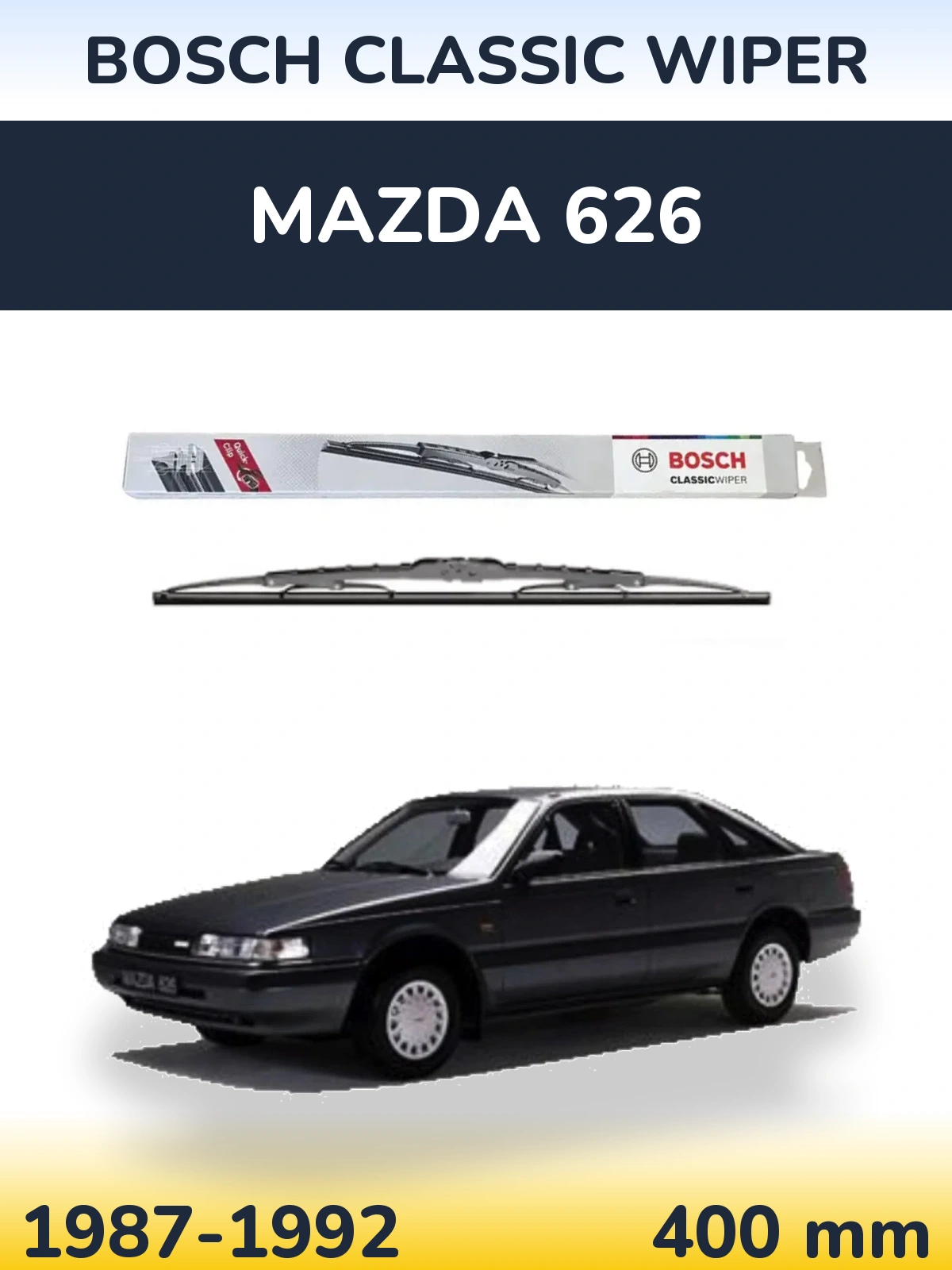 Tylna wycieraczka BOSCH Classic Wiper 400 mm do Mazda 626 1987-1992