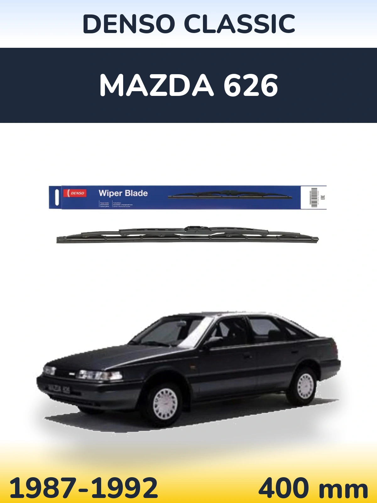 Tylna wycieraczka Denso Classic 400 mm do Mazda 626 1987-1992
