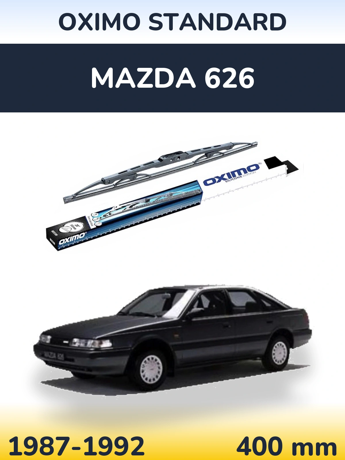 Tylna wycieraczka Oximo Standard 400 mm do Mazda 626 1987-1992